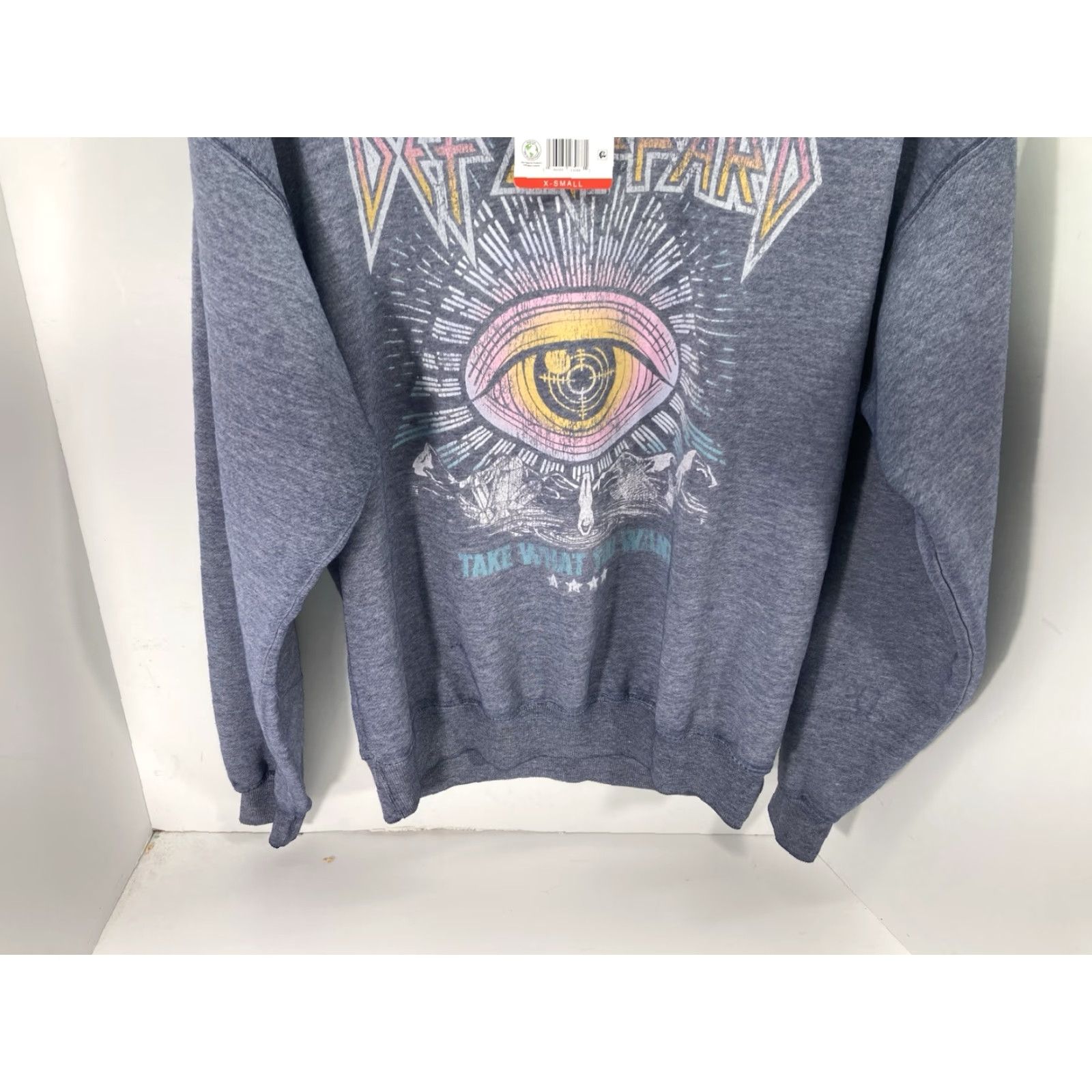 Vintage VINTAGE Def Leppard Sweatshirt Women XS Gray Long Sleeve Take What You Want Pullover Size XS / US 0-2 / IT 36-38 - 3 Thumbnail