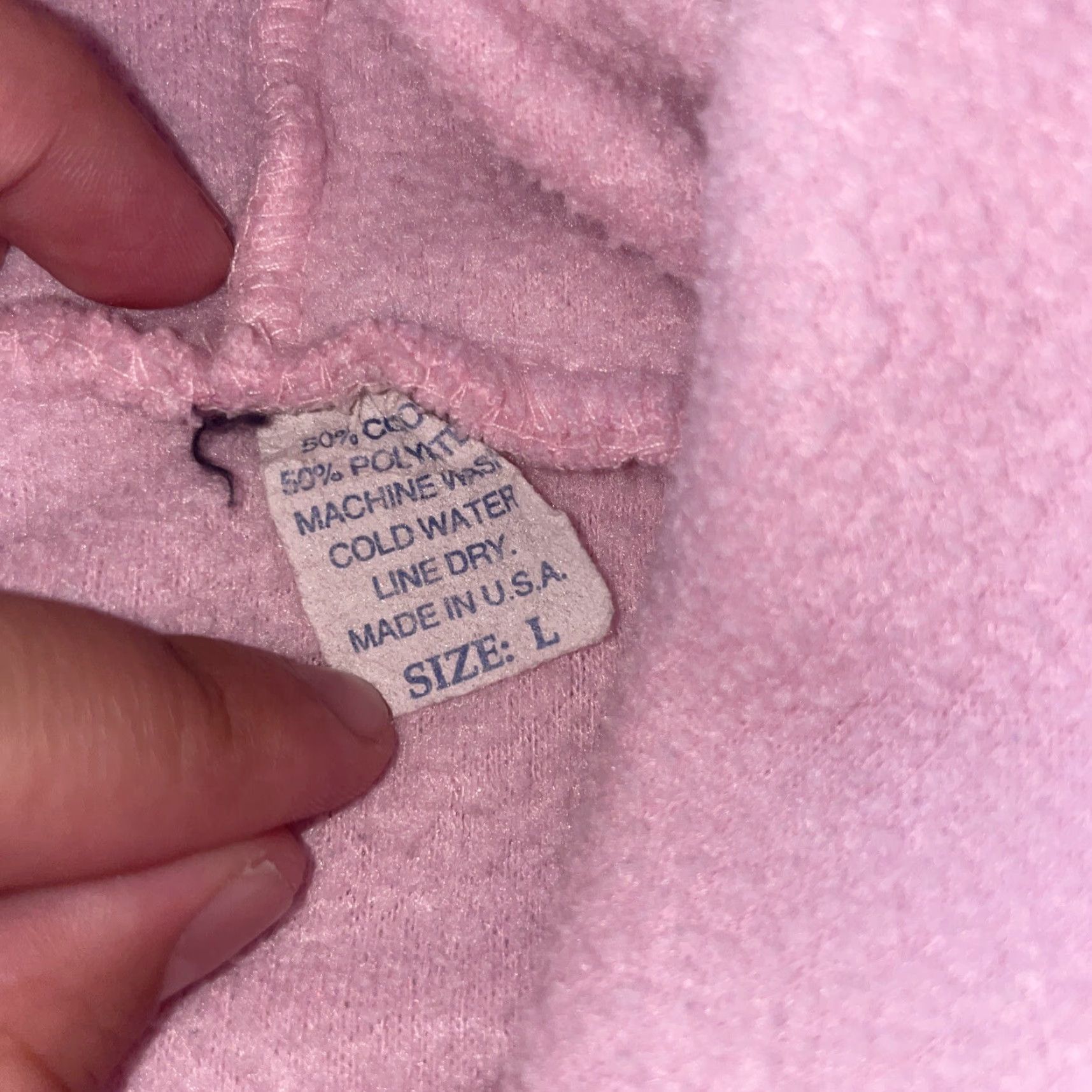 Pinko VINTAGE Betty Boop Sherpa Hoodie Pink Woman’s Large Pullover 18x19 Women’s L Betty Boop Sherpa Hoodie Pink Womens Large Pullover Activewear Hoodie Size L / US 10 / IT 46 - 4 Thumbnail