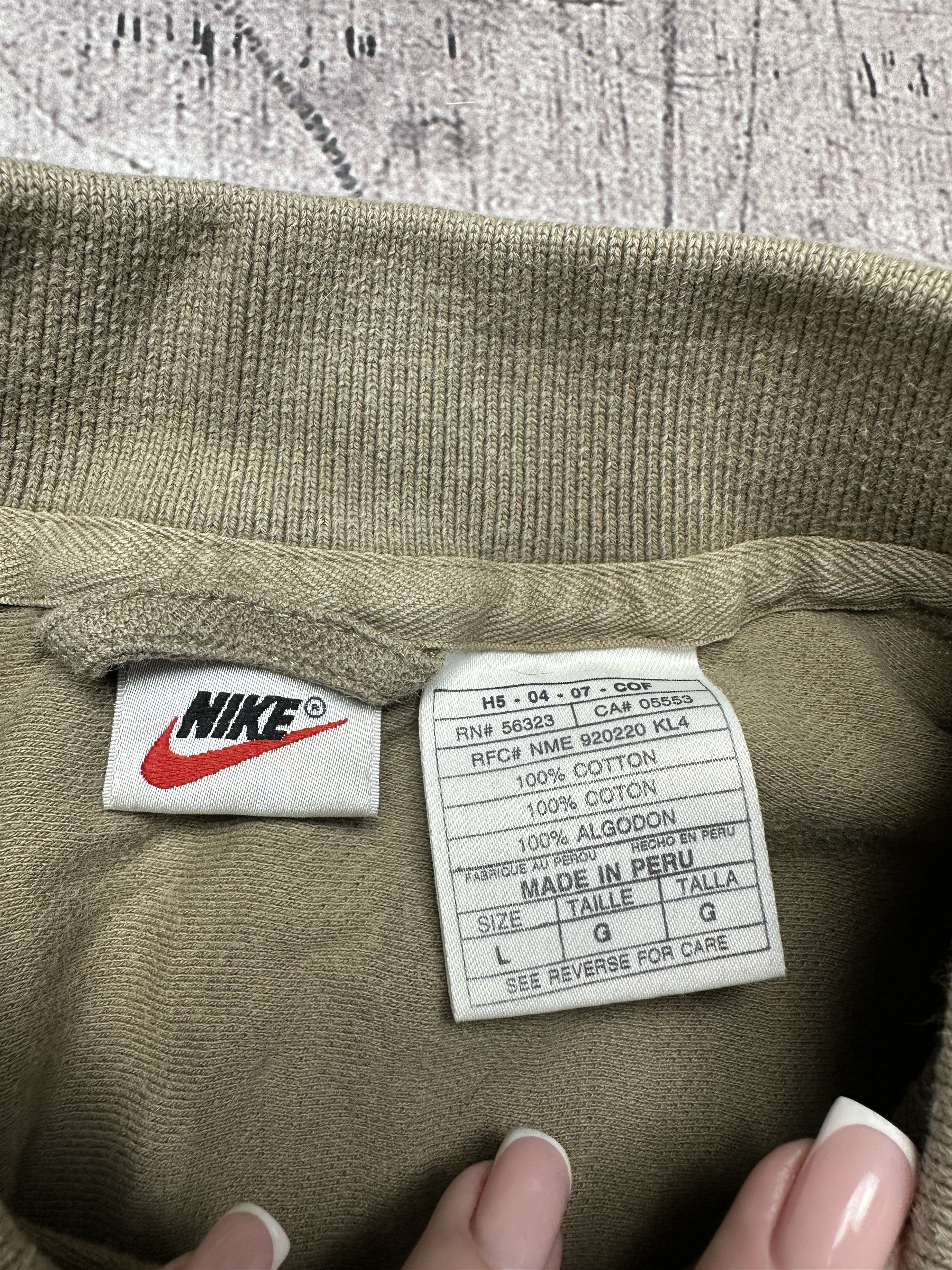 Nike Nike 90s Vintage Long Sleeve Polo Shirt Size US L / EU 52-54 / 3 - 5 Thumbnail