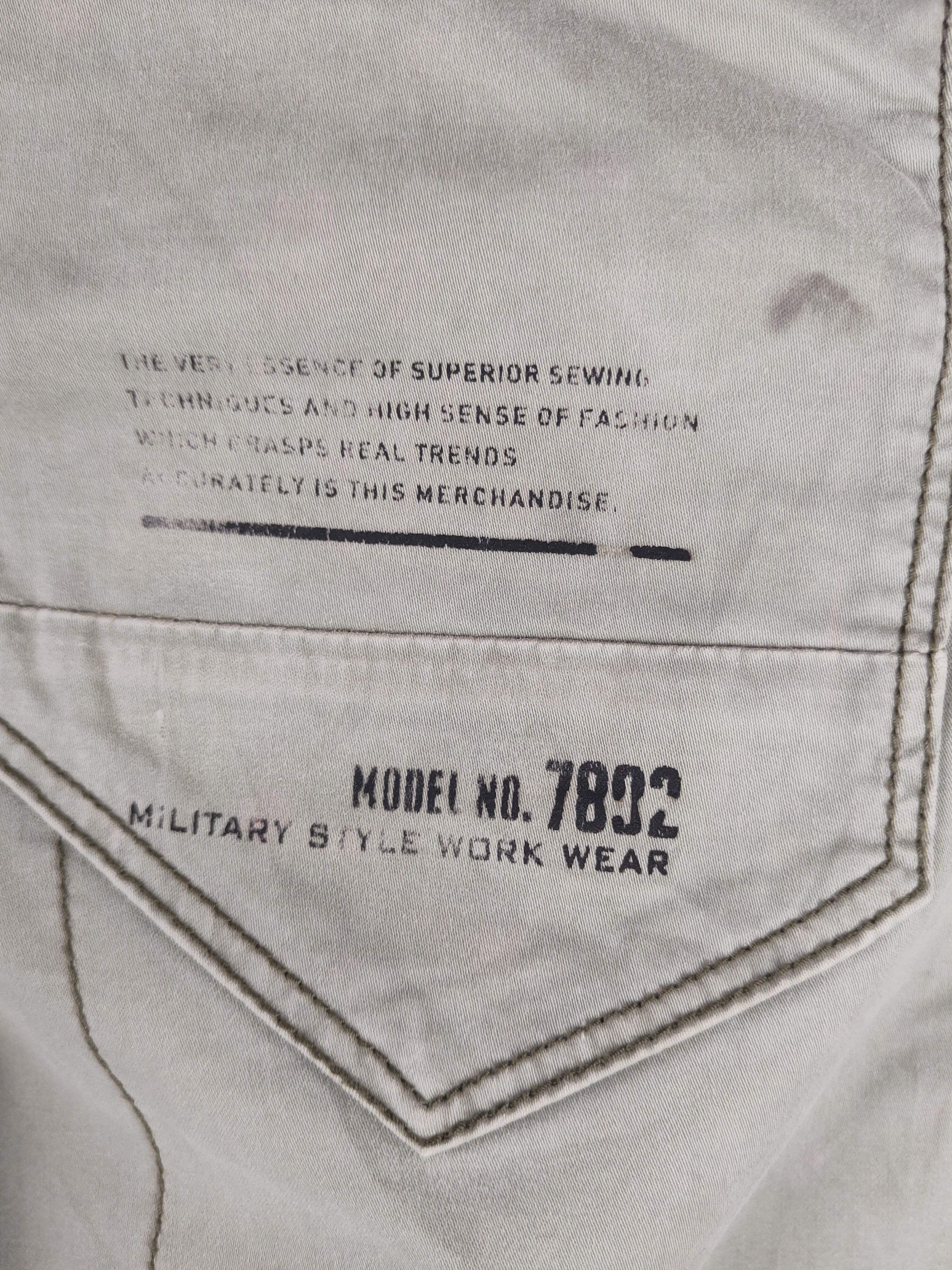 Japanese Brand DL I'z Frontier Soft Green Multipocket Cargo Pants #46-249T Size US 32 / EU 48 - 11 Thumbnail