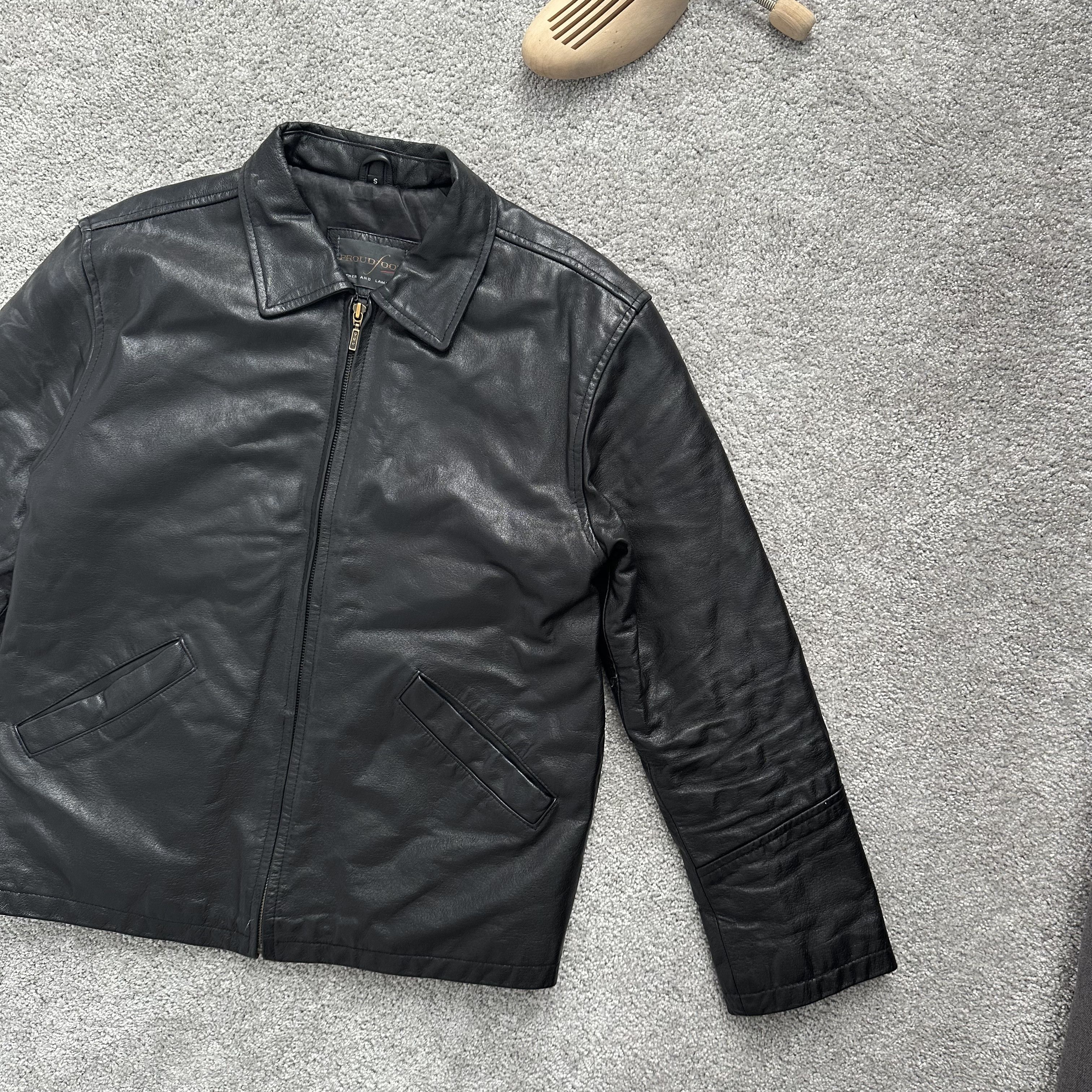 Genuine Leather Fat 100% Genuine Leather Vintage Black Avant Garde Jacket Size US S / EU 44-46 / 1 - 5 Thumbnail