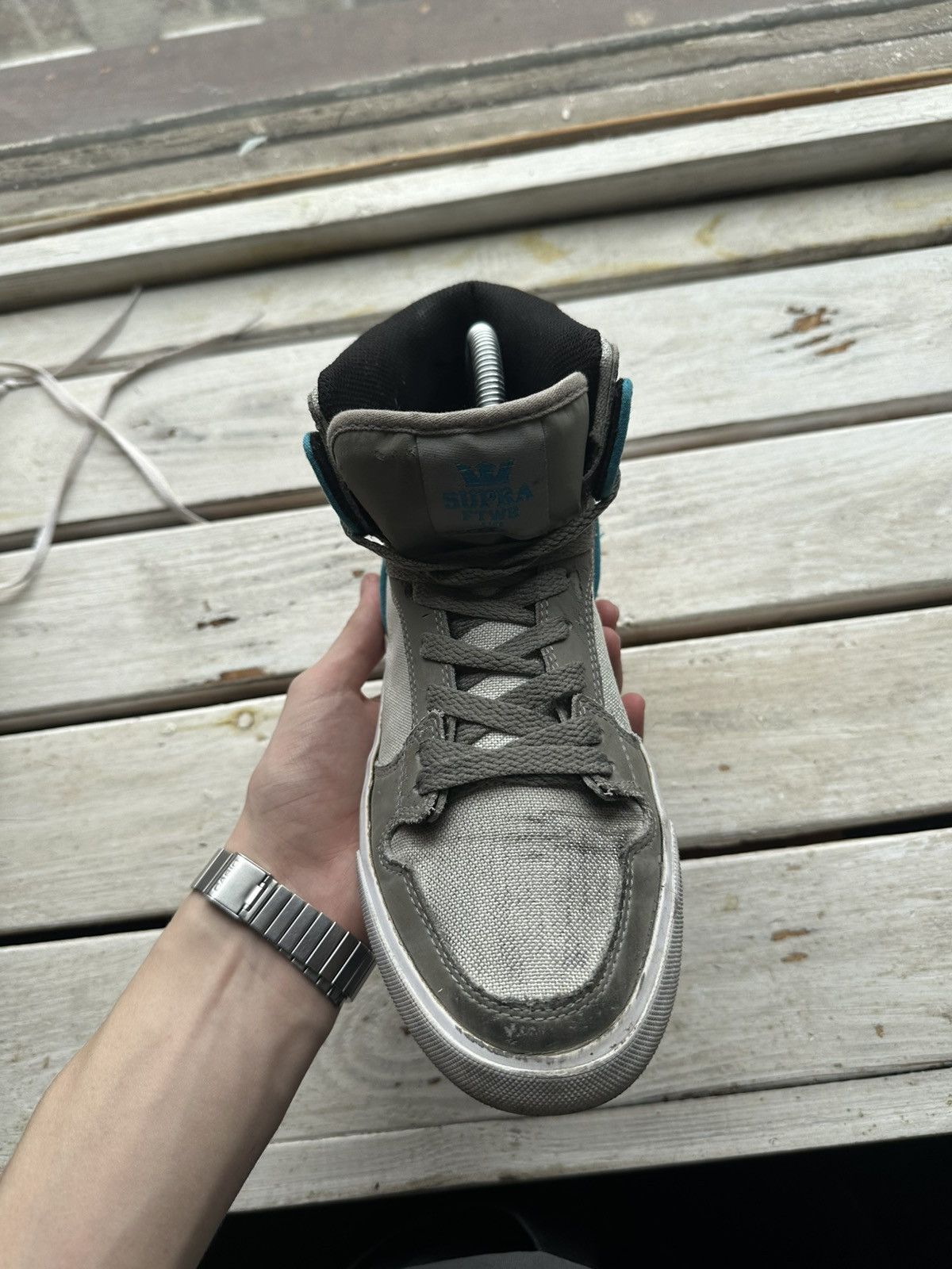 Supra × Vintage 🚨Supra Skytop High Top Skate Sneaker Shoes Mens Size US 7 / EU 40 - 3 Thumbnail