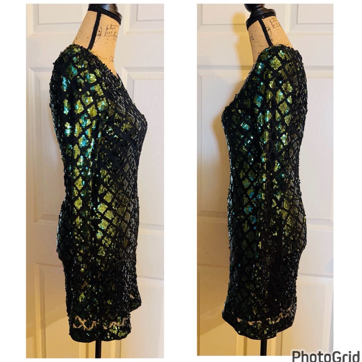 H&M H&M Emerald Sequin Dress Size M / US 6-8 / IT 42-44 - 11 Thumbnail