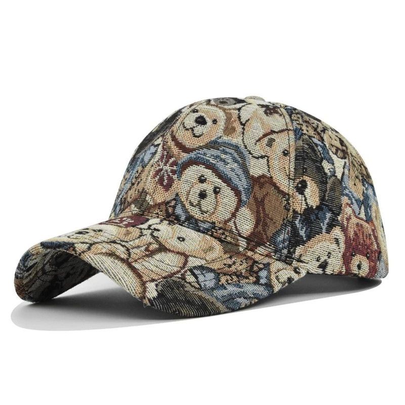 Japanese Brand × Vintage Vintage Bear Print Cap Size ONE SIZE - 1 Thumbnail