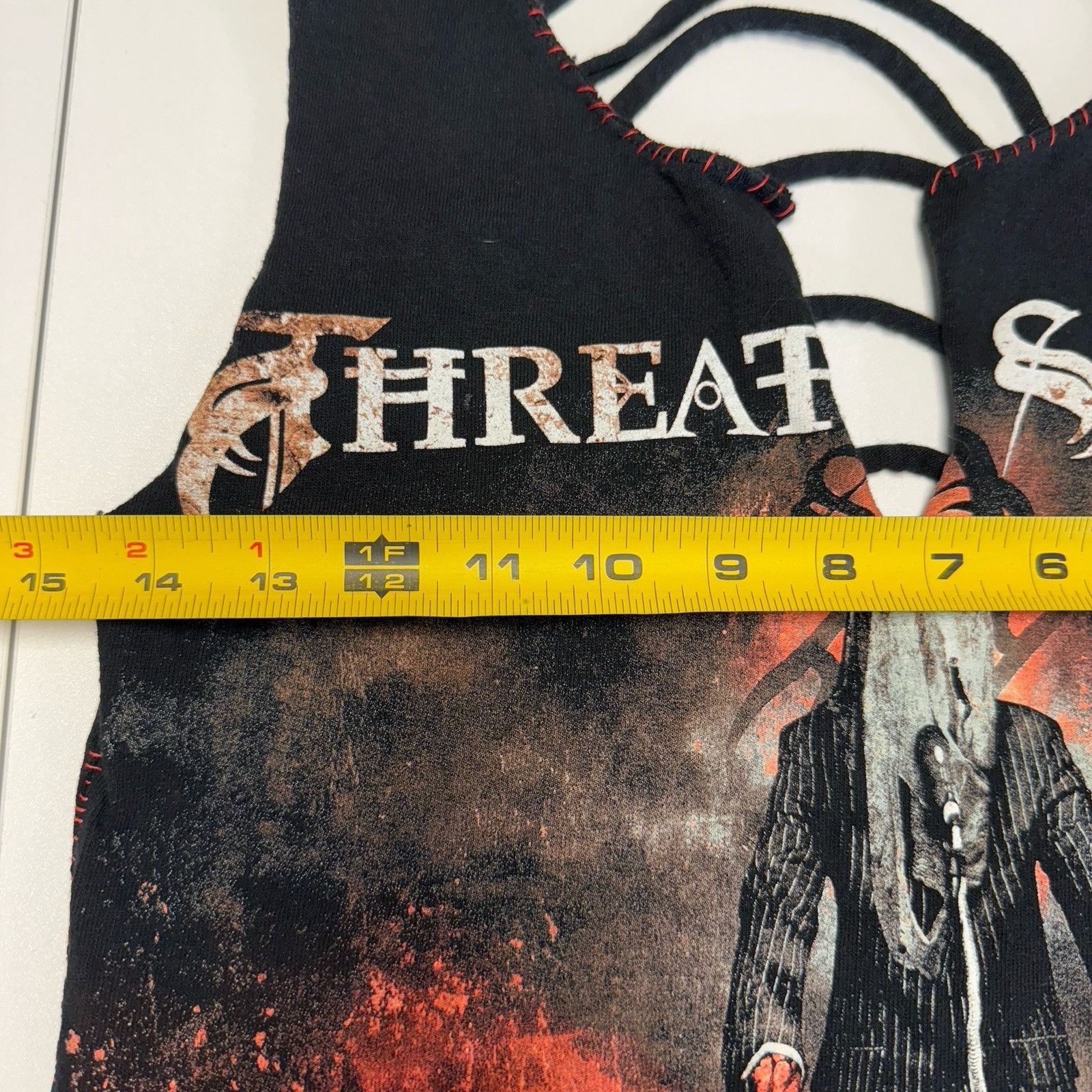 Band Tees Threat Signal Womens Reworked Top Custom Band Tee 2011 Size XS / US 0-2 / IT 36-38 - 8 Thumbnail