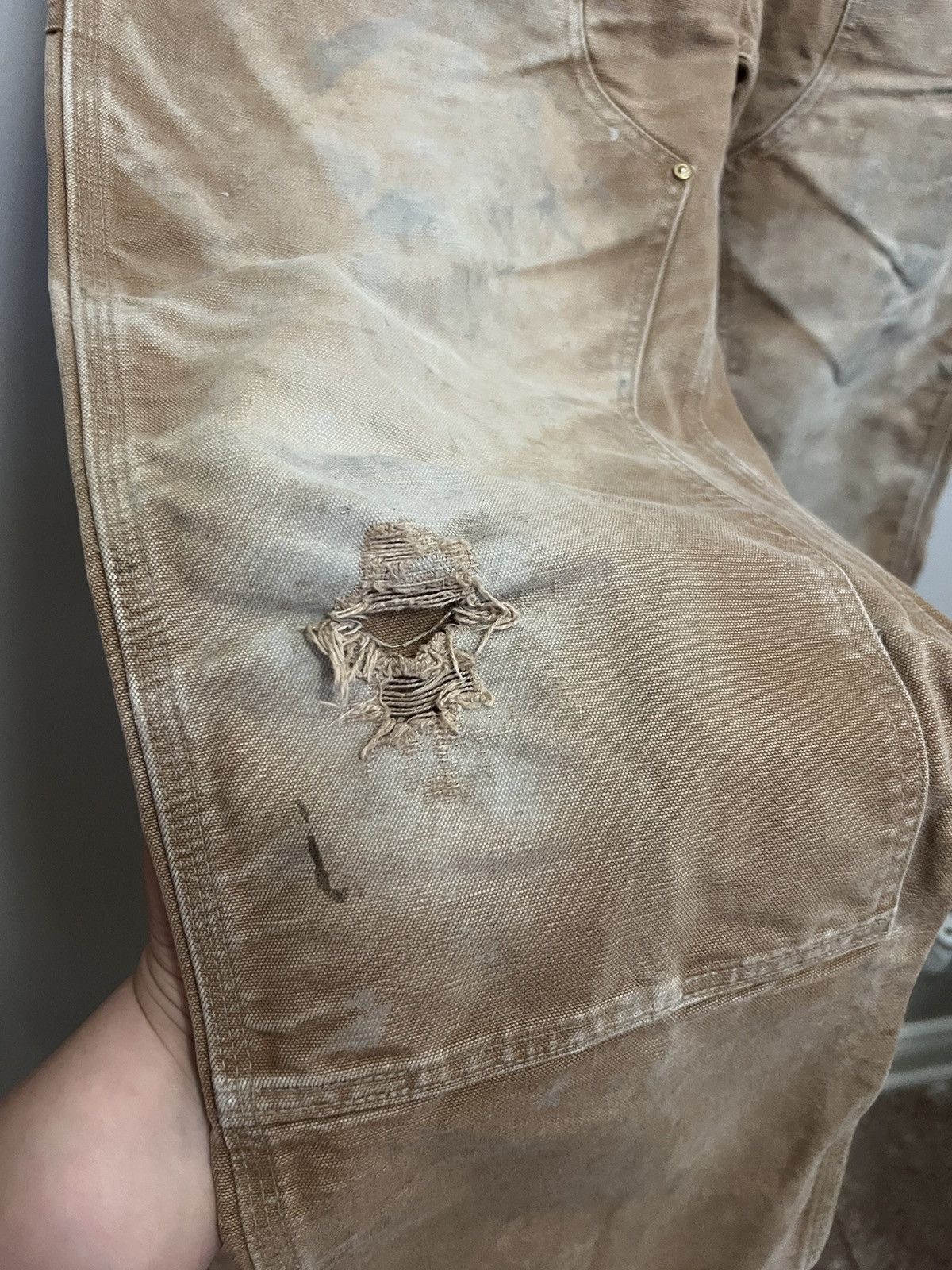 Carhartt × Vintage Vintage Carhartt Double Knees Thrashed USA Made Grail Size US 38 / EU 54 - 2 Thumbnail