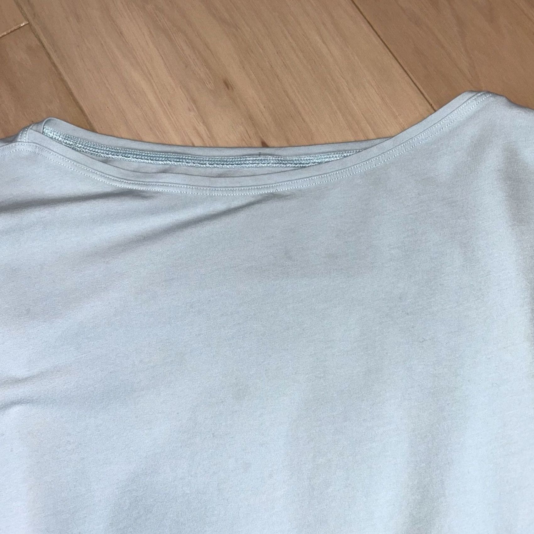 Lululemon Lululemon Back in Action Top Shirt Boat Neck Short Sleeve Women’s Large Blue Striped Workout Gym Yoga Sports Shirt Mens Womens Girls Boys Size L / US 10 / IT 46 - 3 Thumbnail