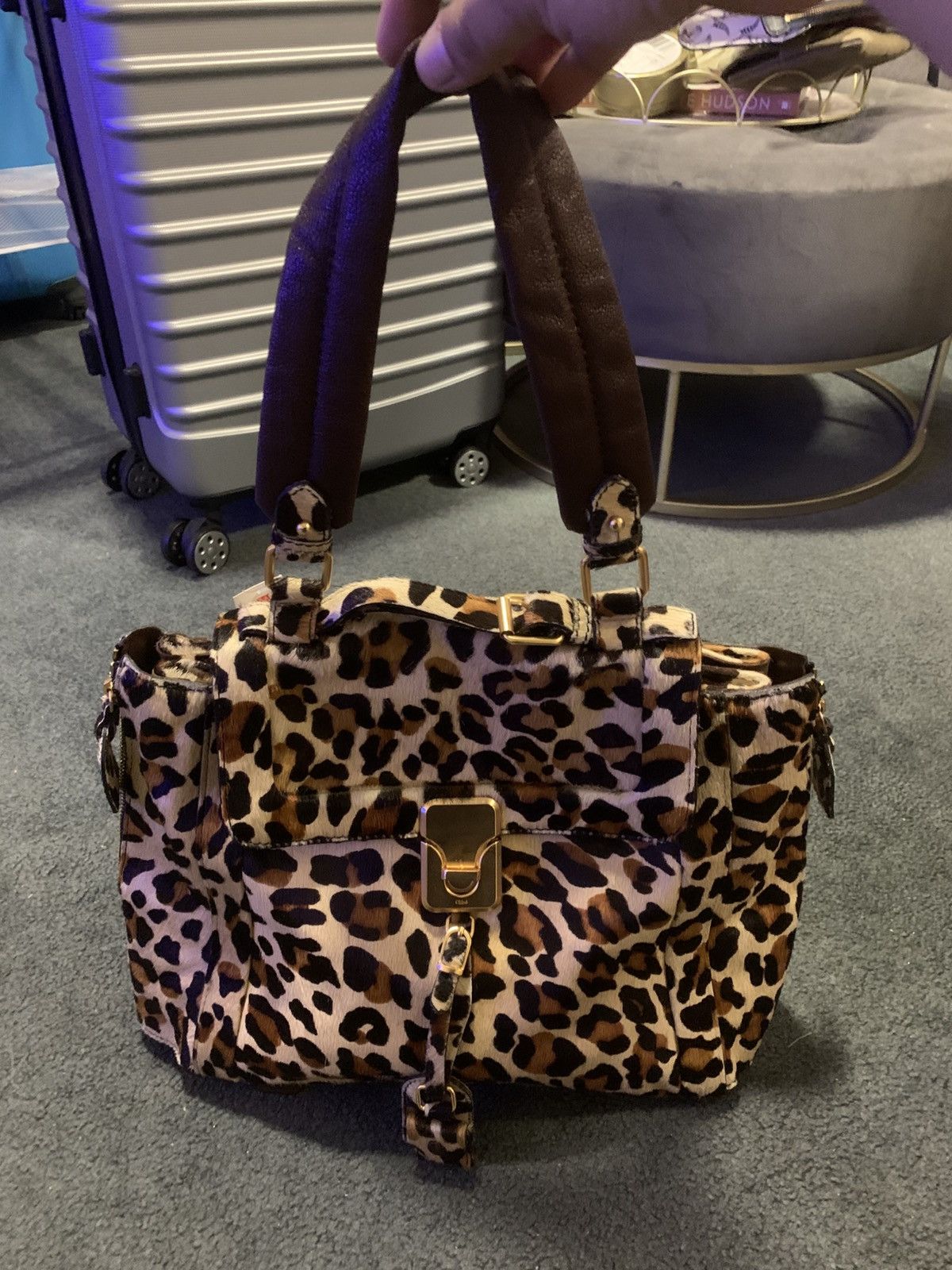 Chloe Chloe Leopard skin Darla Satchel Size ONE SIZE - 1 Thumbnail