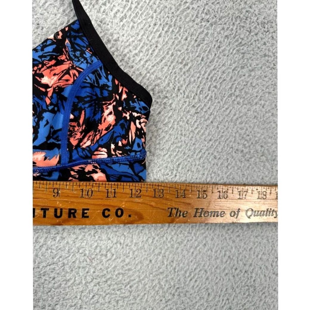 Lululemon Lululemon Sports Bra Womens 6 Blue Geometric Strappy Workout Activewear Ladies Size ONE SIZE - 7 Thumbnail