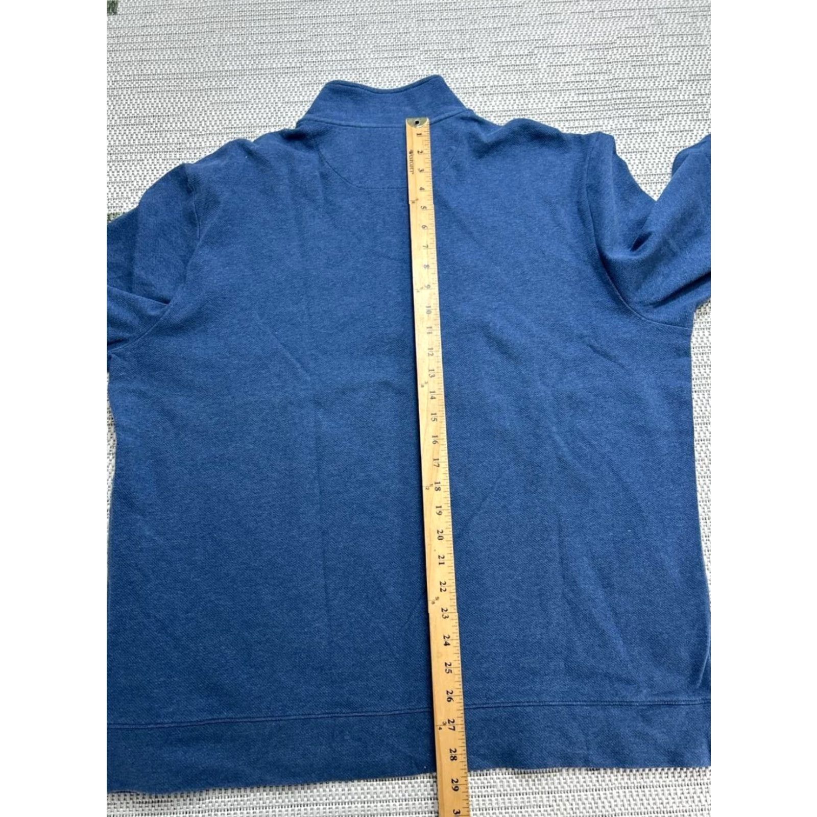 Vineyard Vines Vineyard Vines Sweater Mens Xxl Blue Cotton Blend Golf Quarter Zip Shirt Size US XXL / EU 58 / 5 - 6 Thumbnail