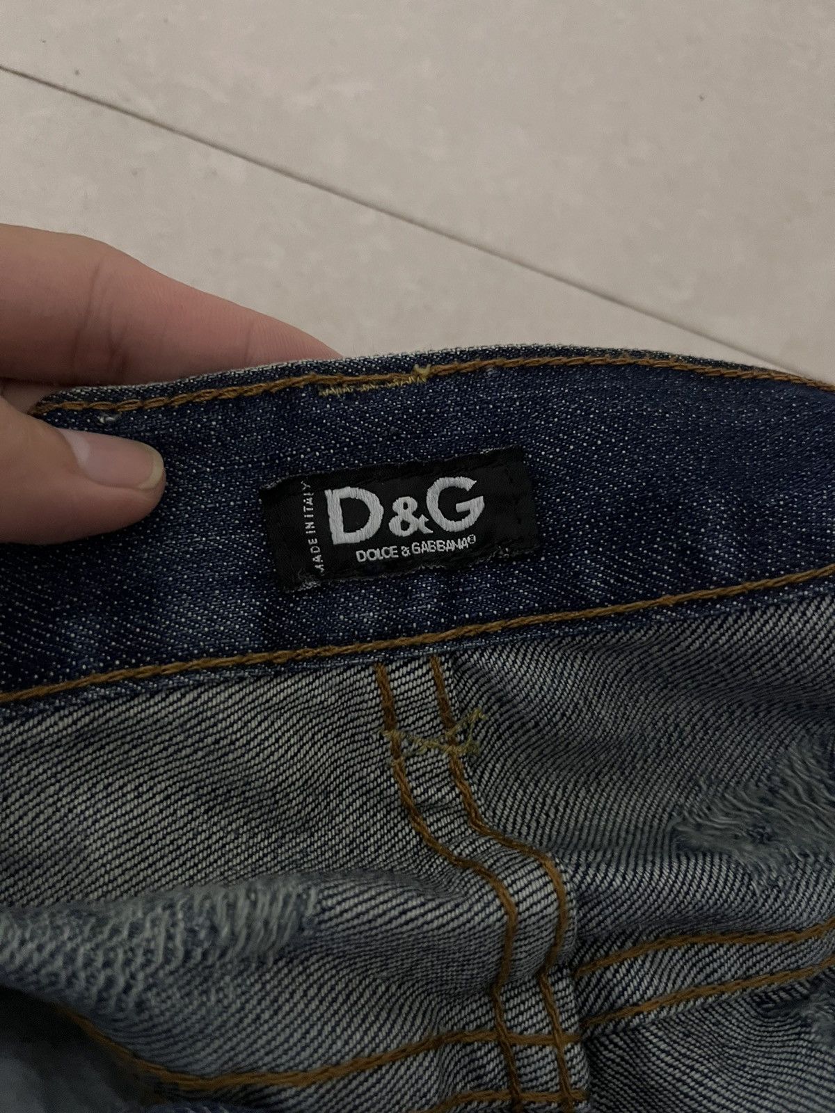 Dolce & Gabbana 2000s Dolce&Gabbana Distressed Baggy Jeans Size US 32 / EU 48 - 6 Thumbnail