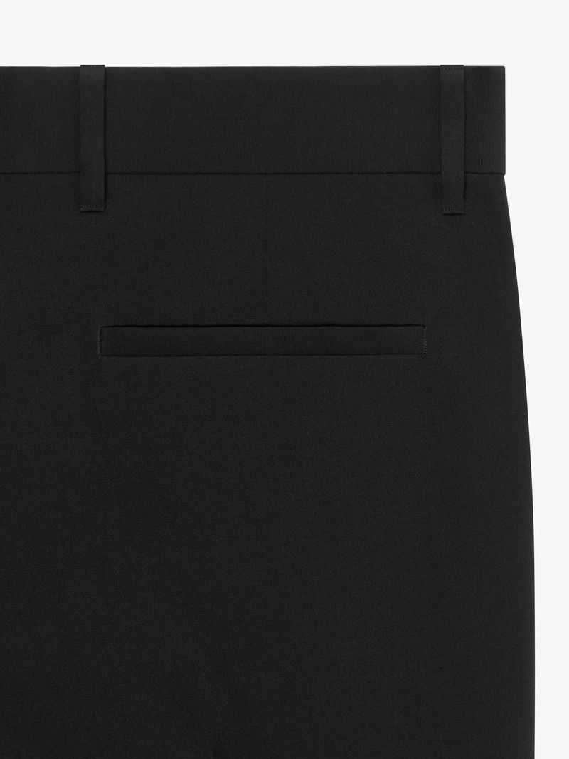 Givenchy o1n1vont0326 Slim Fit Tailored Pants in Black Size US 30 / EU 46 - 2 Thumbnail
