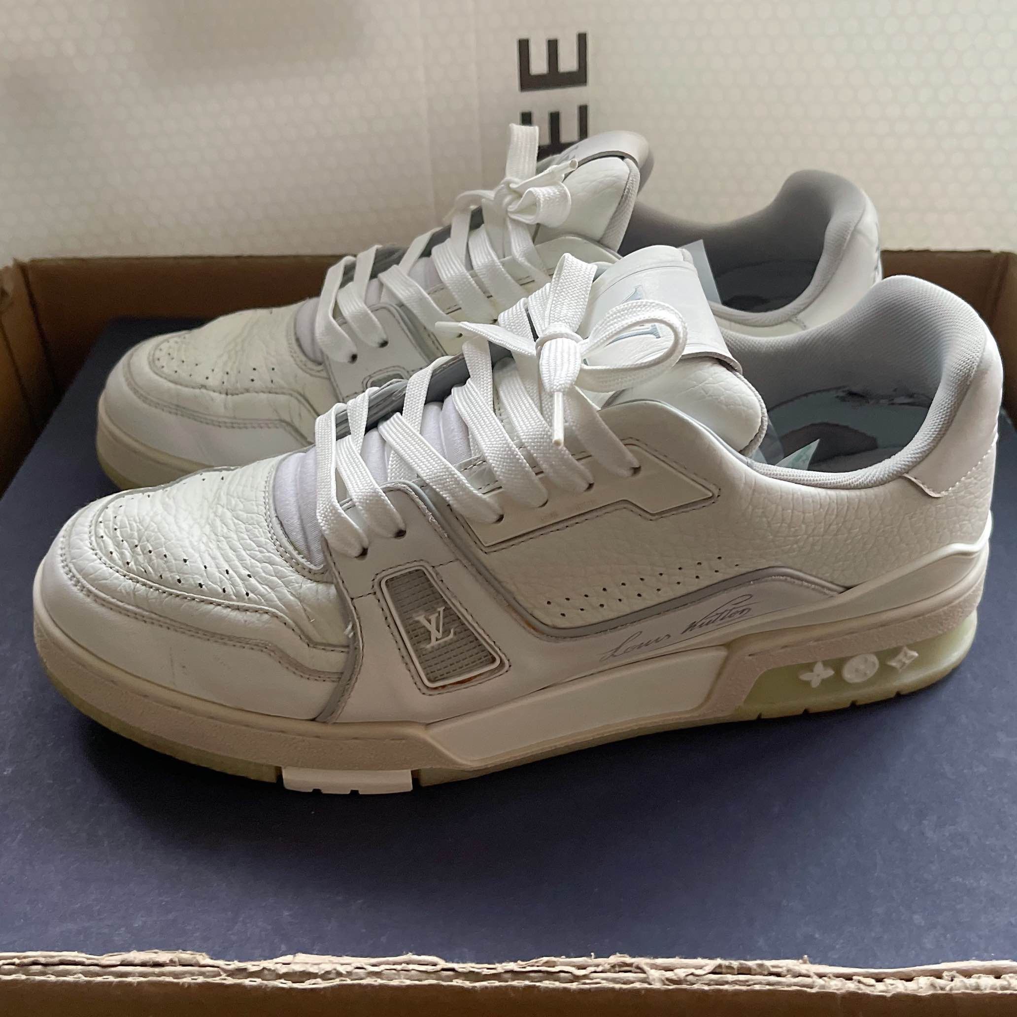 Louis Vuitton Louis Vuitton LV Trainer White Sneakers Size 8.5 Size US 8.5 / EU 41-42 - 1 Thumbnail