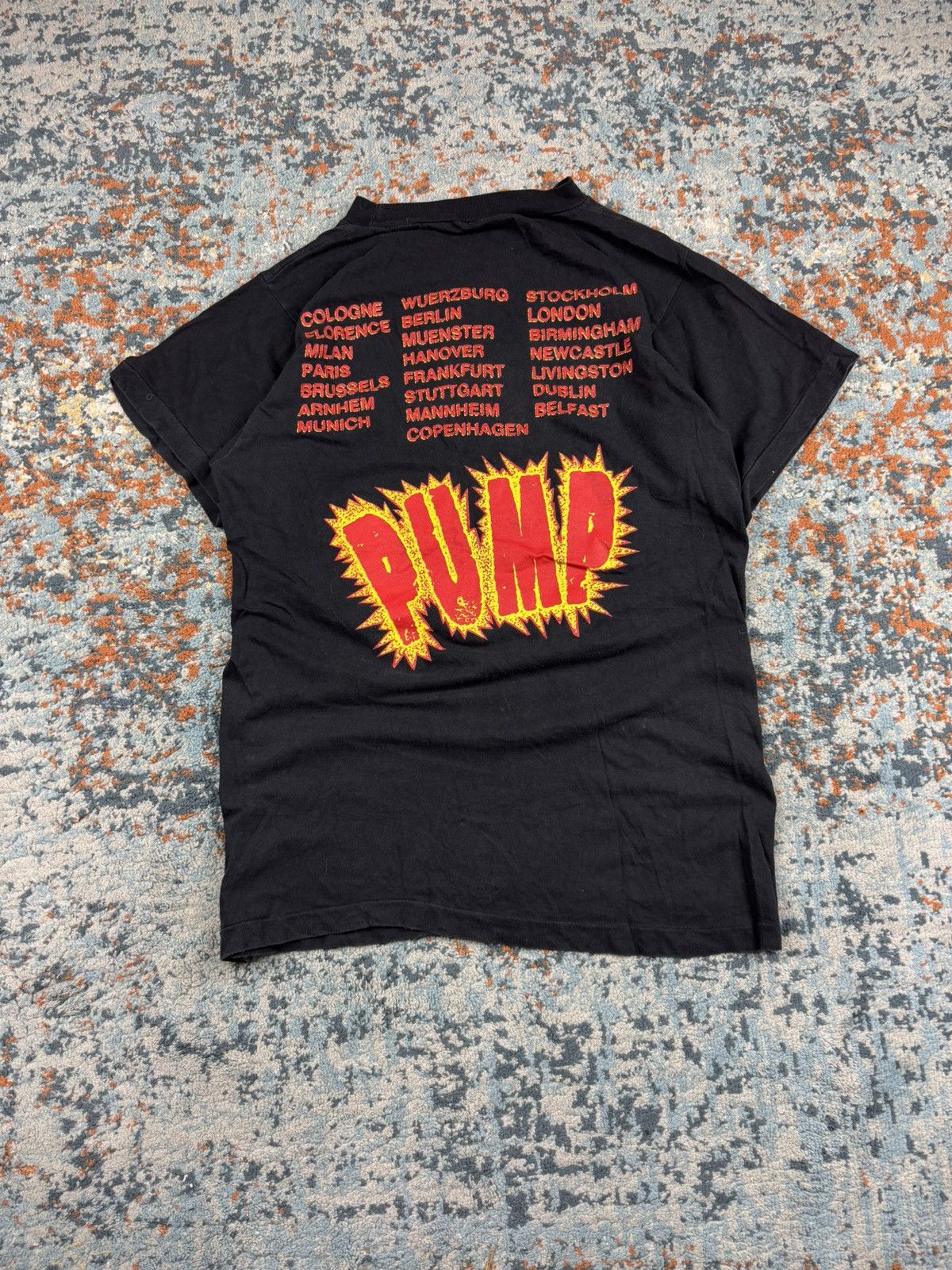 Band Tees Vintage 1989 Aerosmith PUMP euro tour graphic band tee Size US M / EU 48-50 / 2 - 2 Thumbnail