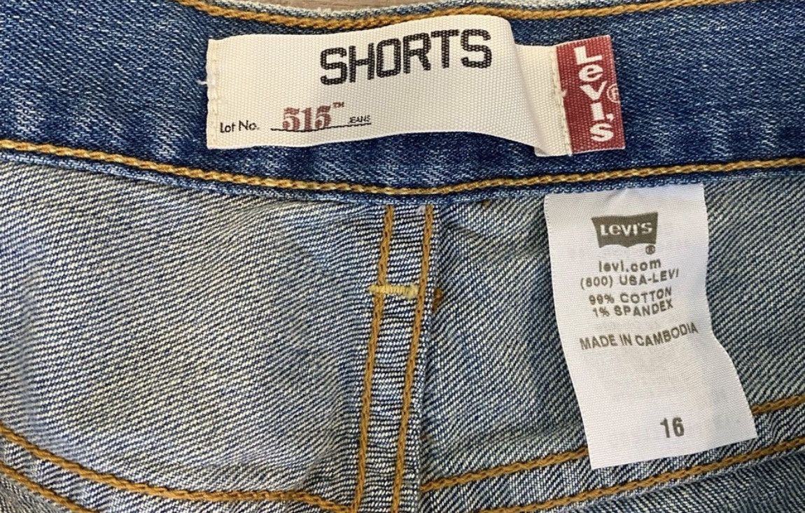 Levi's Levi’s 515 Mid-Rise Cuffed Jean Shorts. Classic Size 16 Size 38" / US 16 / IT 52 - 5 Thumbnail