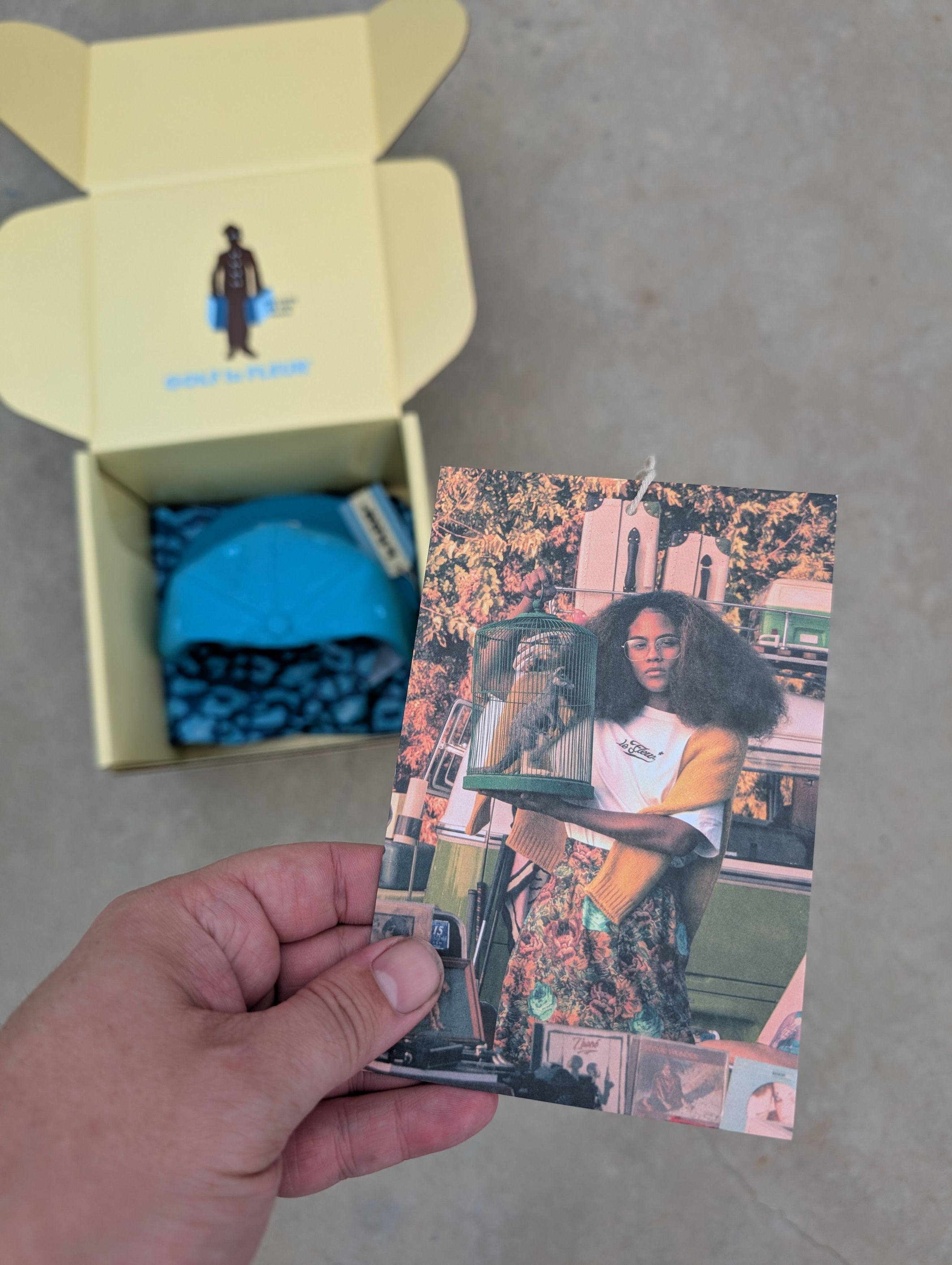 Ebbets Field Flannels × Golf le Fleur Golf Le Fleur F* fitted hat in blue. Size 7 Size ONE SIZE - 6 Thumbnail