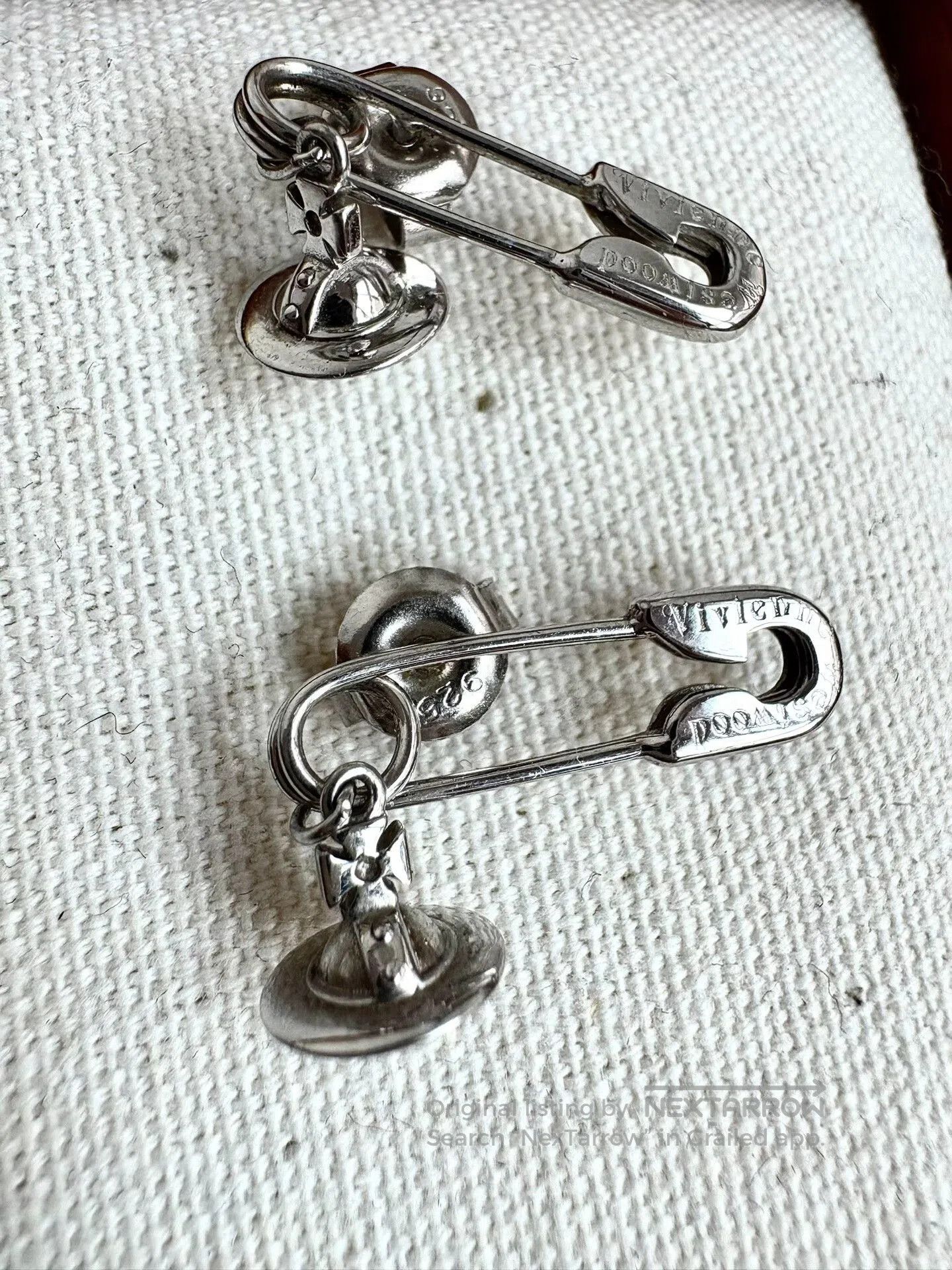 Vivienne Westwood Vivienne Westwood Vintage 925 Silver Saturn Earrings. Size ONE SIZE - 2 Thumbnail