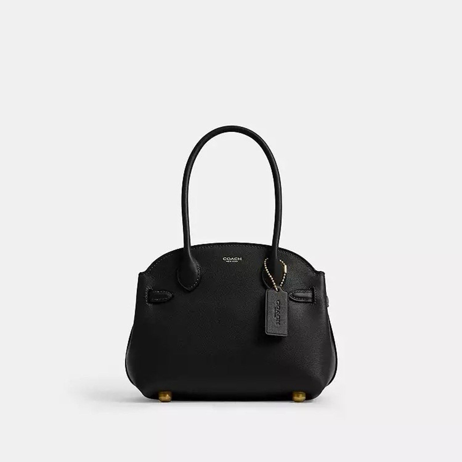 Coach NWT COACH Soft Empire Carryall Bag 21 CCY99 Leather Black Size ONE SIZE - 7 Thumbnail