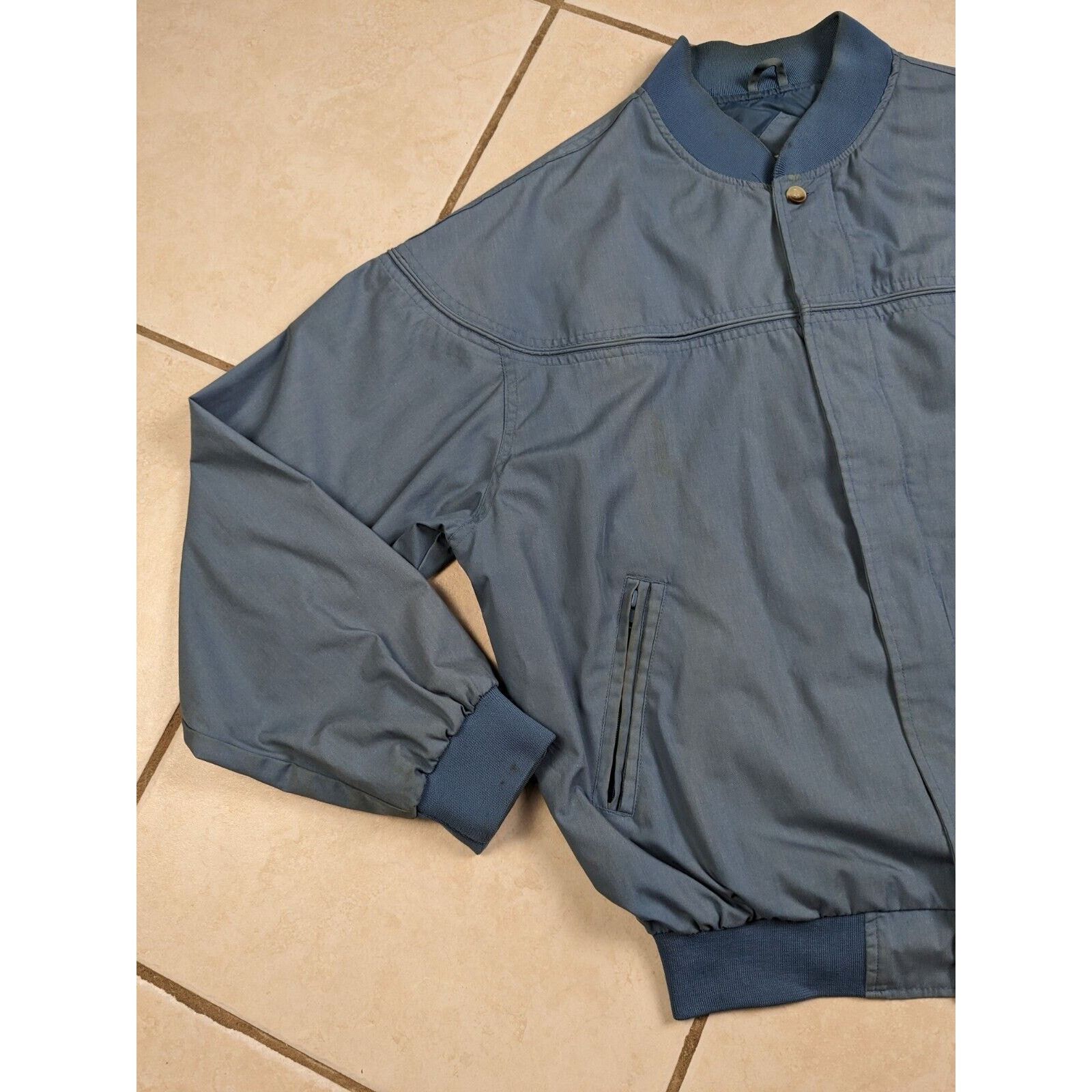 Other Vtg Original Windbreaker Mens Jacket L Blue Coat Bomber Size US L / EU 52-54 / 3 - 2 Thumbnail