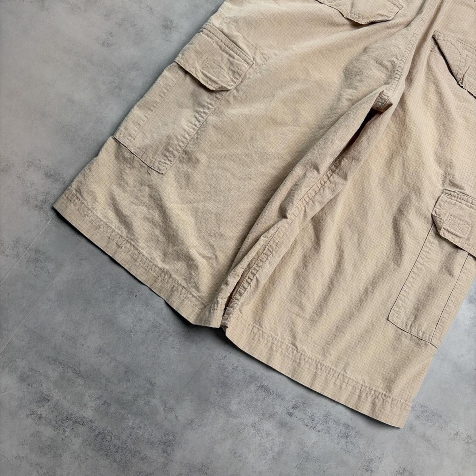 Avirex Y2K Beige Avirex Grunge Baggy Skater Cargo Shorts Size US 30 / EU 46 - 4 Thumbnail
