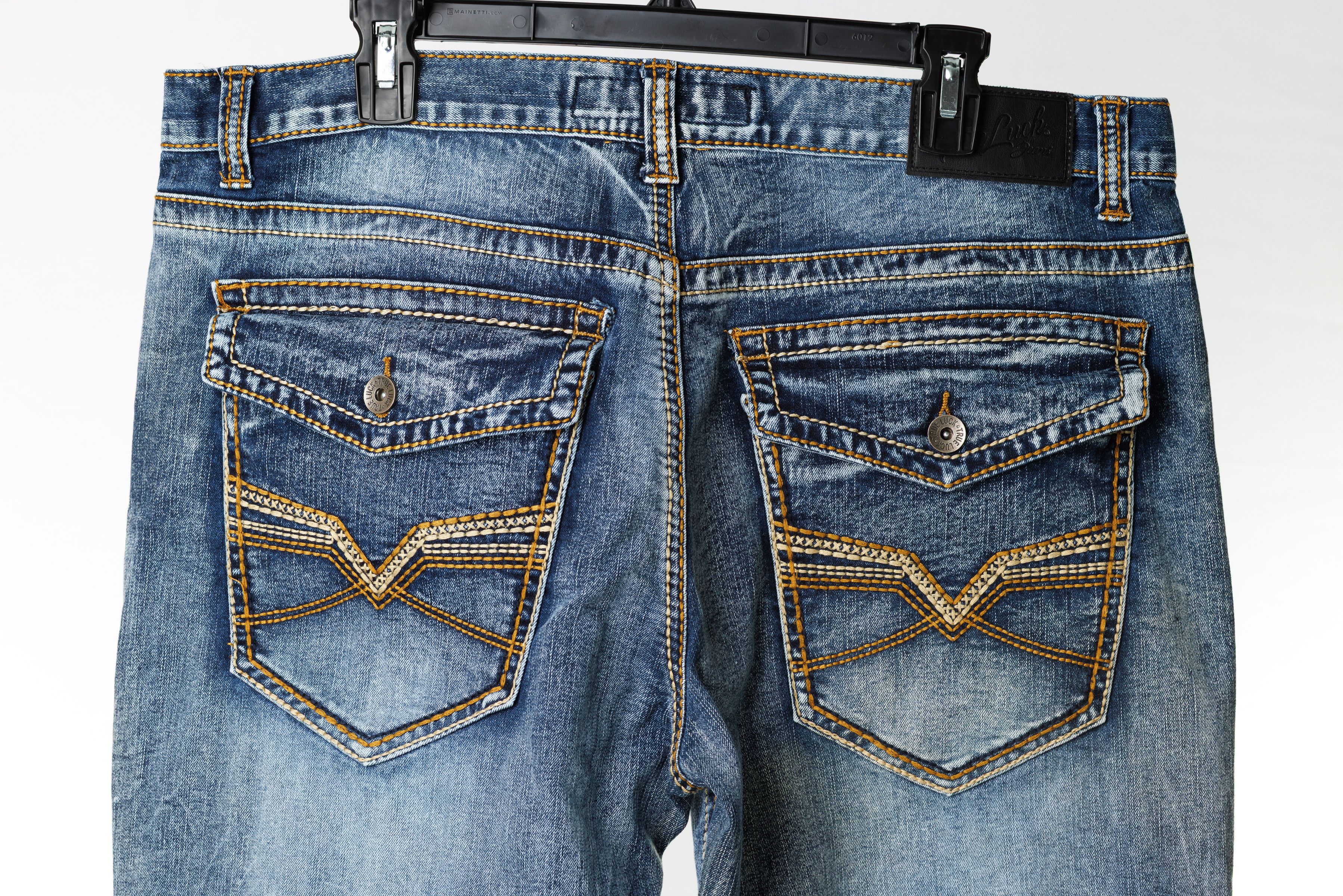 Other True Luck Jeans 38x32 – Medium Wash, Flap Pockets Size US 38 / EU 54 - 4 Thumbnail