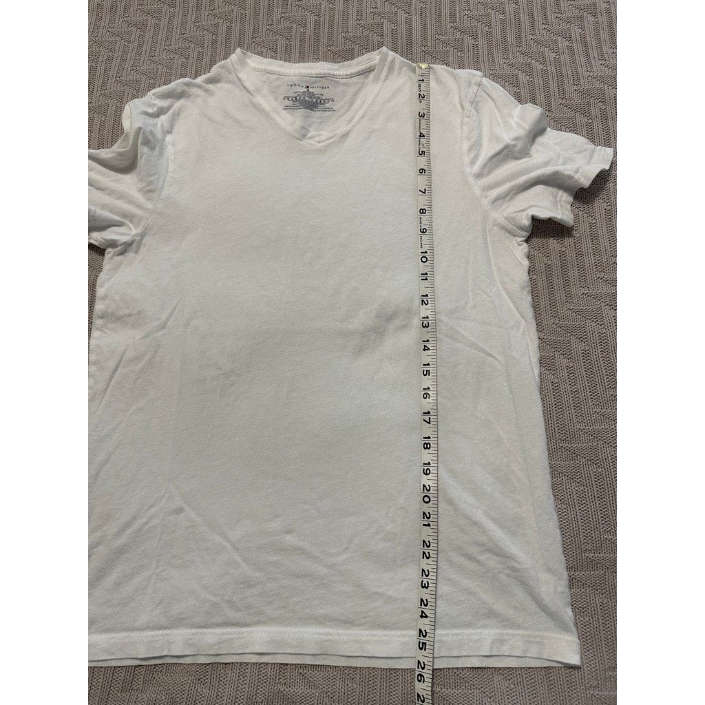 Tommy Hilfiger Tommy Hilfiger white vneck tee size M Size US M / EU 48-50 / 2 - 6 Thumbnail