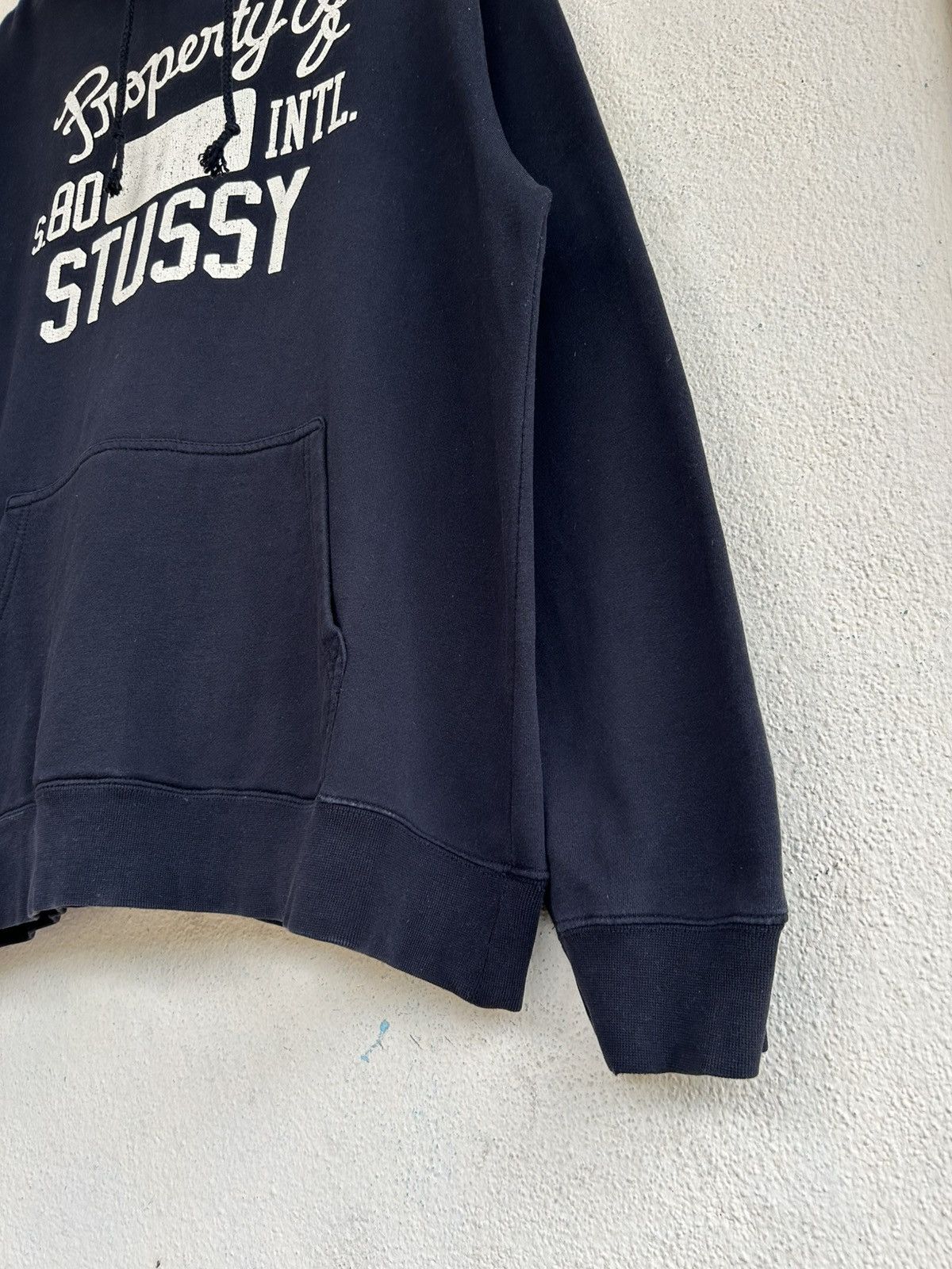 Stussy × Vintage Vintage Stussy Property Of Stussy Intl Hoodie Size US XL / EU 56 / 4 - 5 Thumbnail