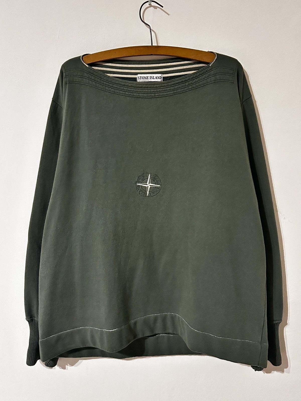 トップス STONE  SWEATER VINTAGE Stonewash Logo Crew Sweater - Blue Mirage – Weatherproof