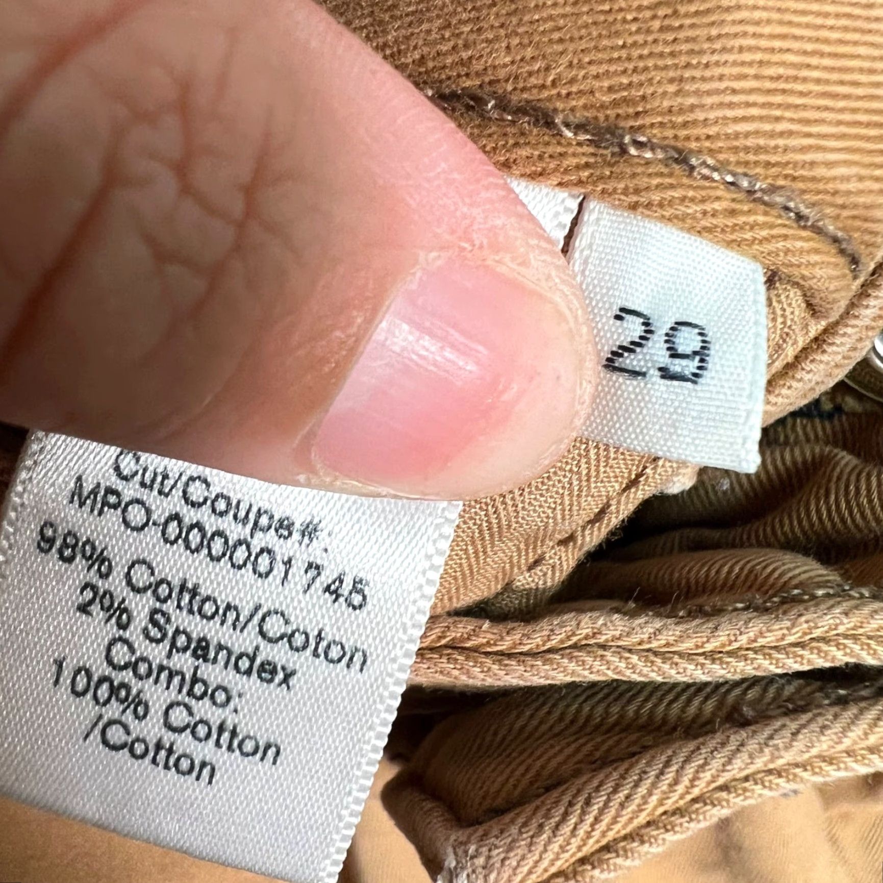 Rag & Bone Rag & Bone Men's Chino Pants - 29 Slim Tapered Beige Cotton Blend Flat Front Inseam 30 - Vintage? No - Preppy Casual Size US 29 - 4 Thumbnail