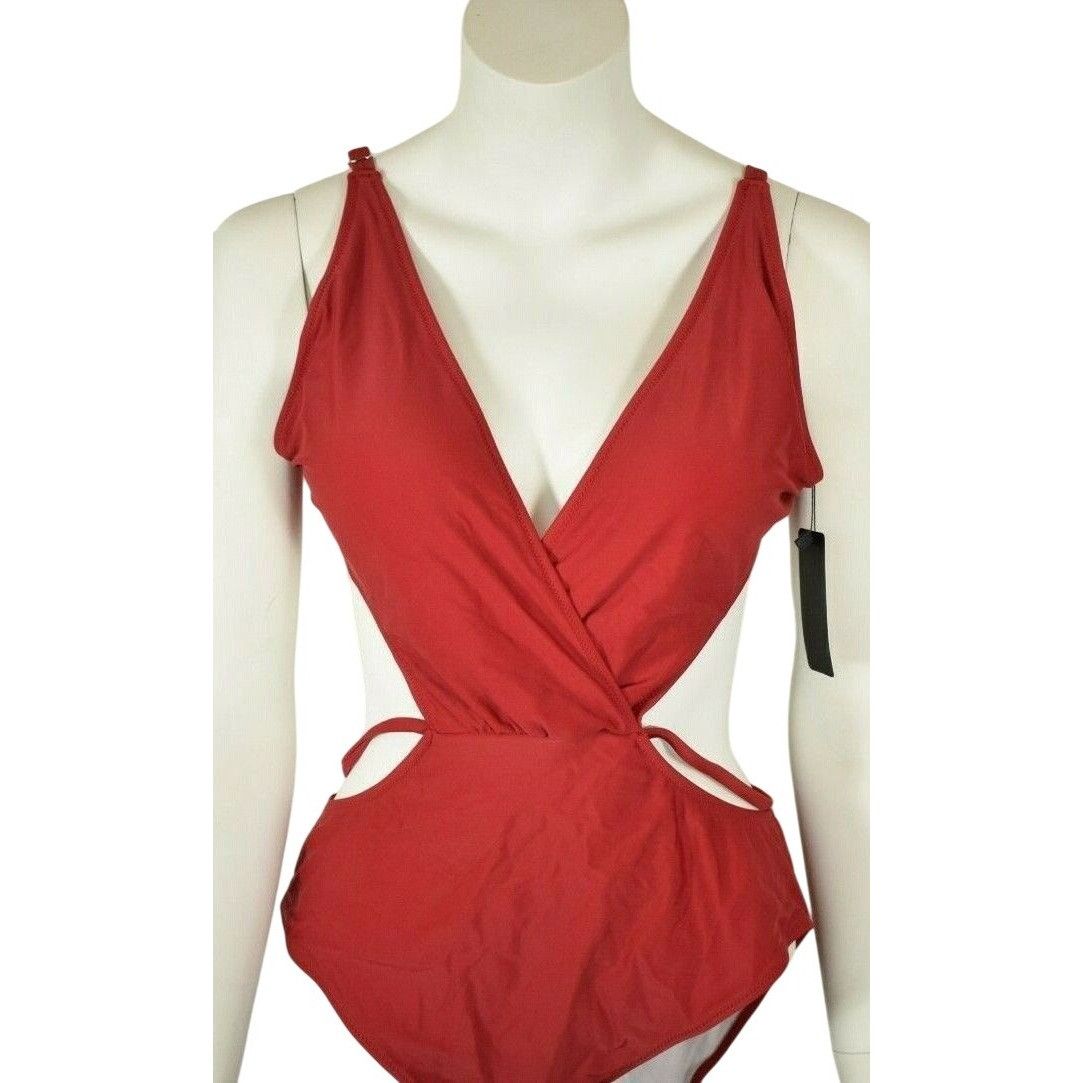 Other Tempt Me Women Halter One Piece Swimsuit Surplice Neckline H Size XL / US 12-14 / IT 48-50 - 1 Thumbnail