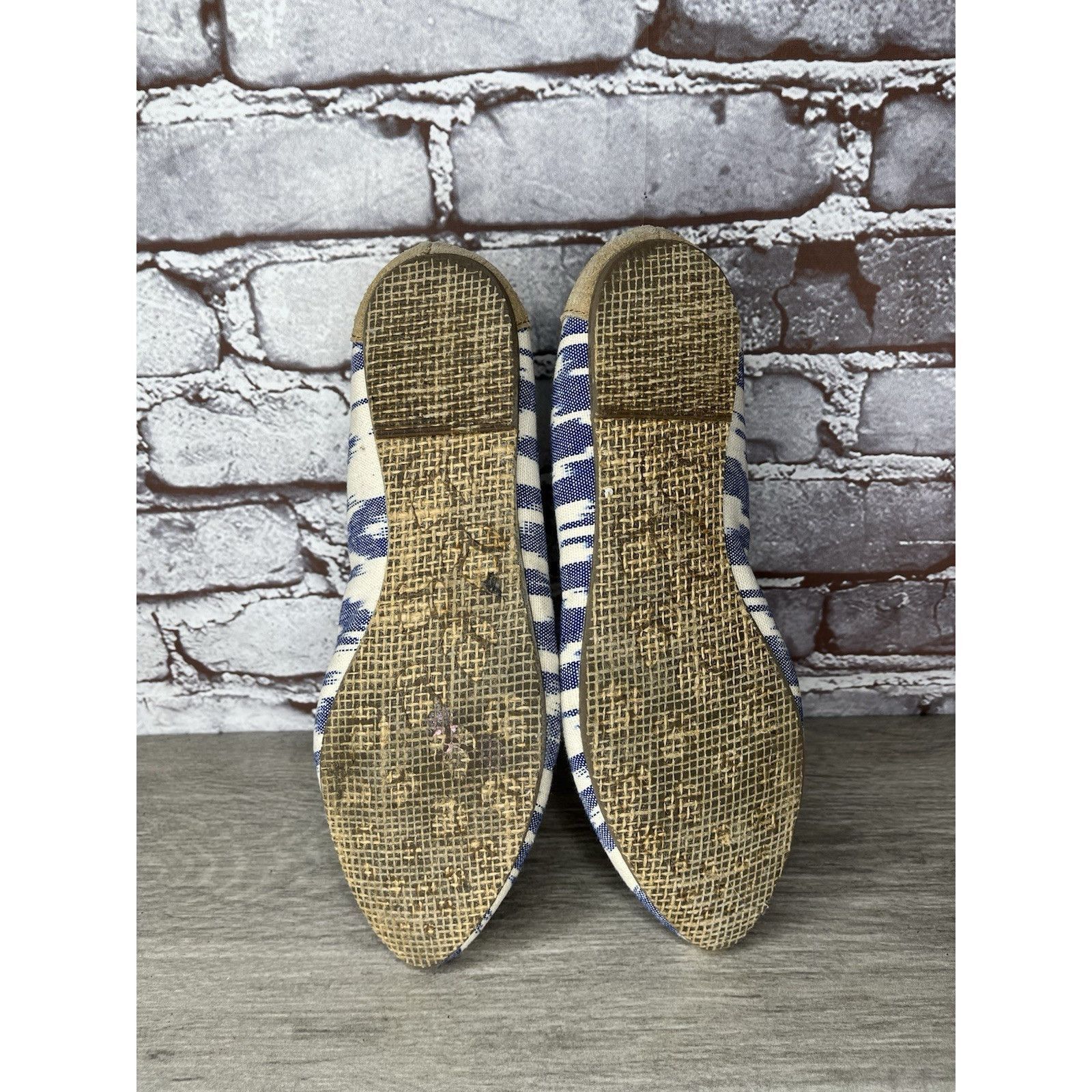 REEF Reef Bochica 2 Canvas Blue White Pointed Toe Ballet Flats Wo Size US 8.5 / IT 38.5 - 18 Thumbnail