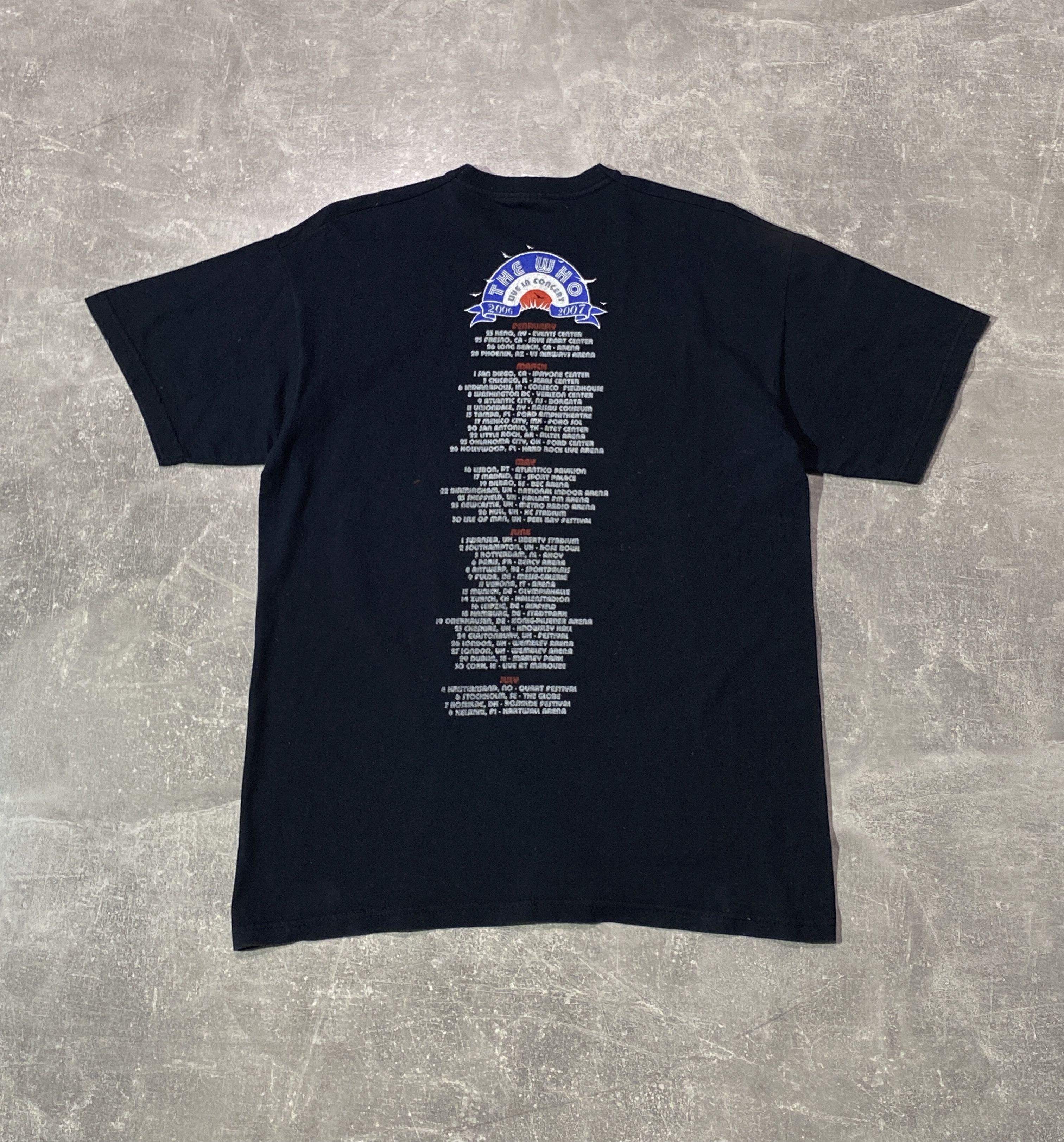 Band Tees Vintage 2006-2007 The Who Band Live in Concert Tour T-Shirt Size US M / EU 48-50 / 2 - 5 Thumbnail