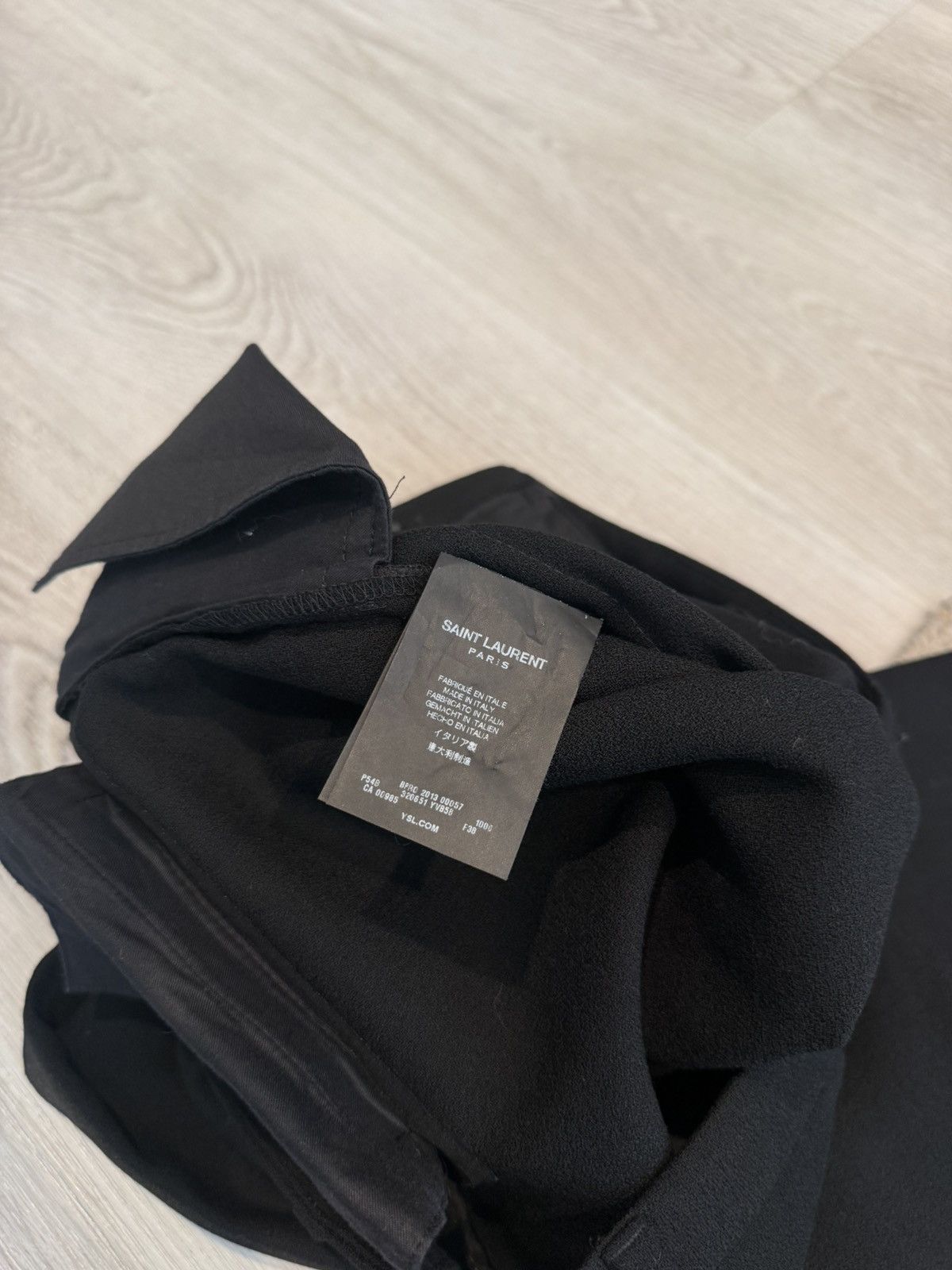 Saint Laurent Paris s/s 2013 silk side seam wool dress pants!! Size US 30 / EU 46 - 7 Thumbnail