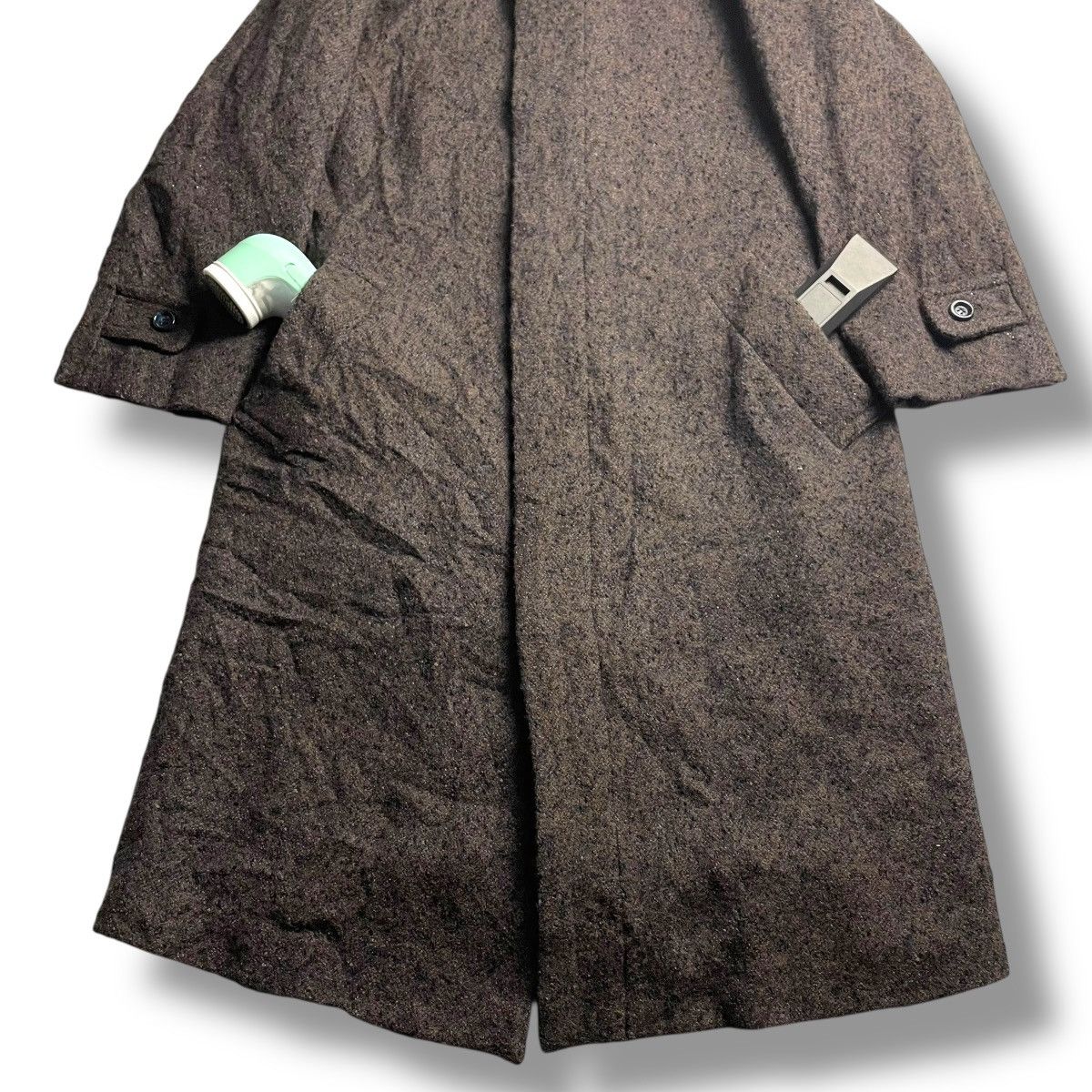 Issey Miyake 🇯🇵 VINTAGE HAI SPORTING GEAR WOOL LONG COAT JACKET Size US M / EU 48-50 / 2 - 4 Thumbnail
