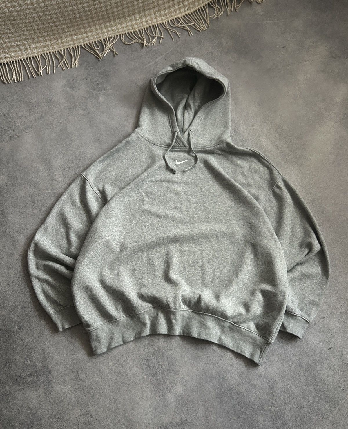 Nike Nike Central swoosh grey hoodies Travis Scott y2k Size US L / EU 52-54 / 3 - 1 Thumbnail