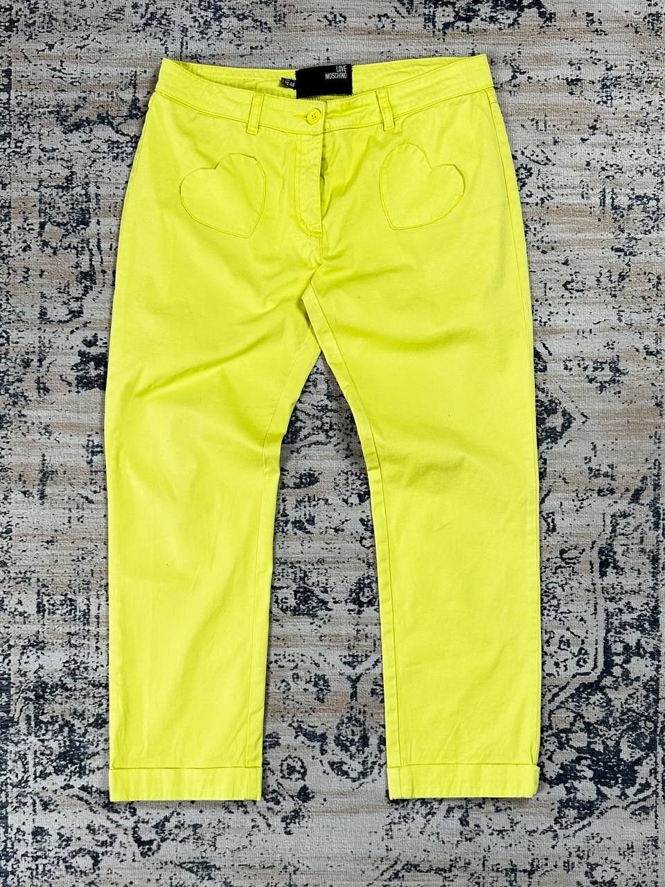 Love Moschino Love Moschino Rare Hearts Pockets Yellow Pants Vintage Size 32" / US 10 / IT 46 - 1 Thumbnail