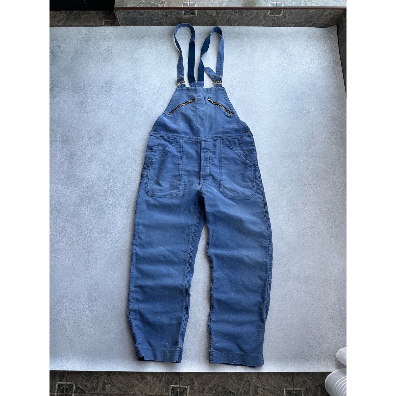 Vintage VTG Adolph Lafont French Workwear Overall Suit 60-70s Size 52L - 1 Thumbnail