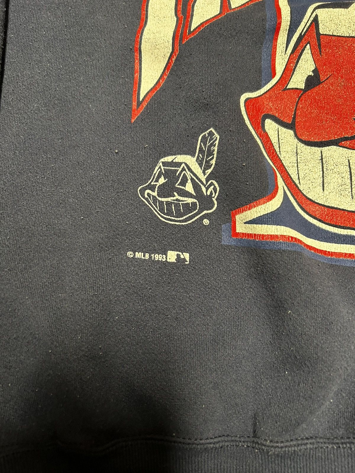 Vintage Vintage Cleveland Indians Sweatshirt Size US M / EU 48-50 / 2 - 2 Thumbnail