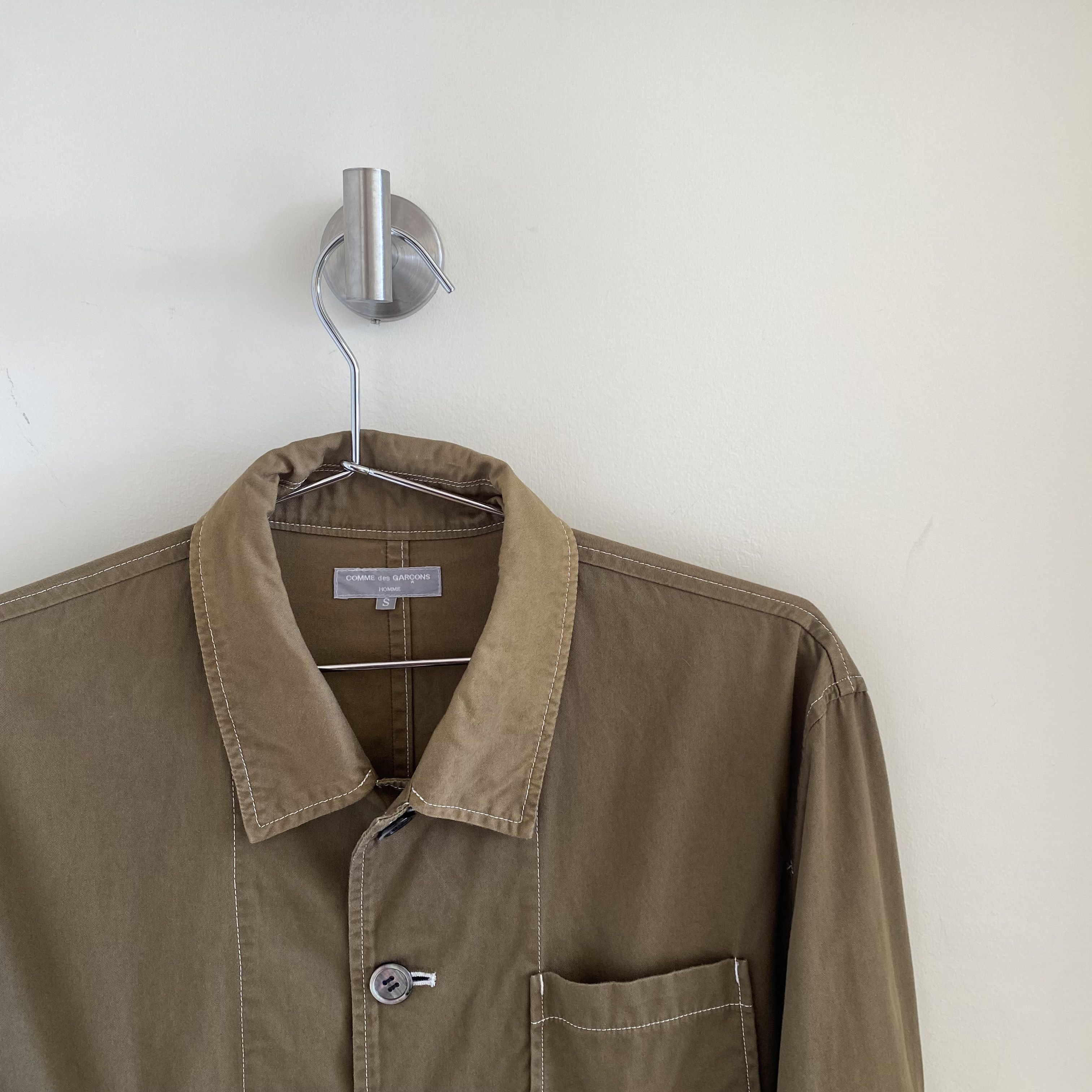 Comme des Garcons × Comme des Garcons Homme Comme des Garçons Homme 2003 Green Chore Coat Size US S / EU 44-46 / 1 - 3 Thumbnail
