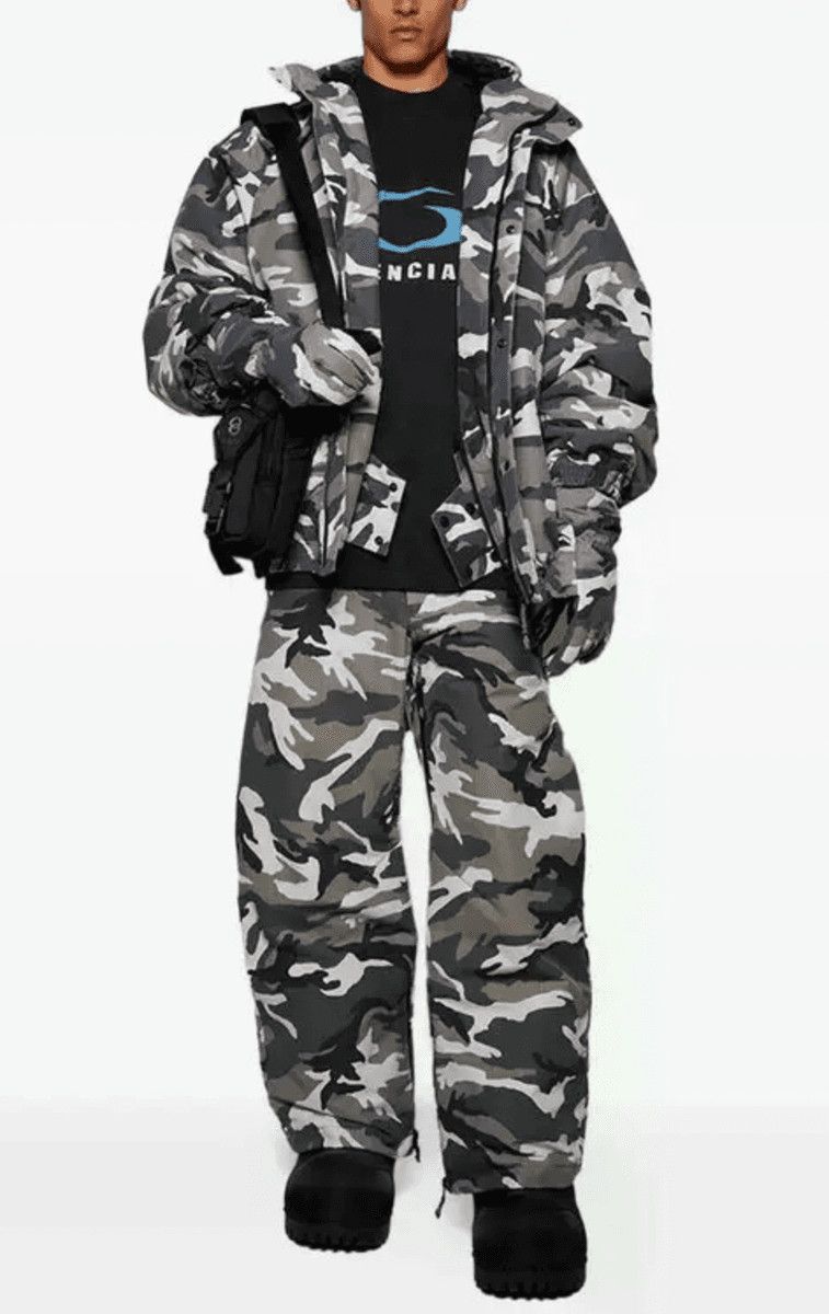 Balenciaga SS2025 Balenciaga Camo Pattern Ski Winter Gloves Size ONE SIZE - 3 Thumbnail