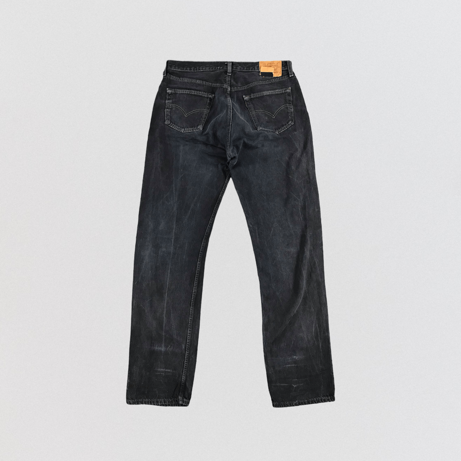 Levi's × Vintage Vintage 90s Distress Levis 501 Faded Black Jeans-JM1533 Size US 36 / EU 52 - 2 Thumbnail