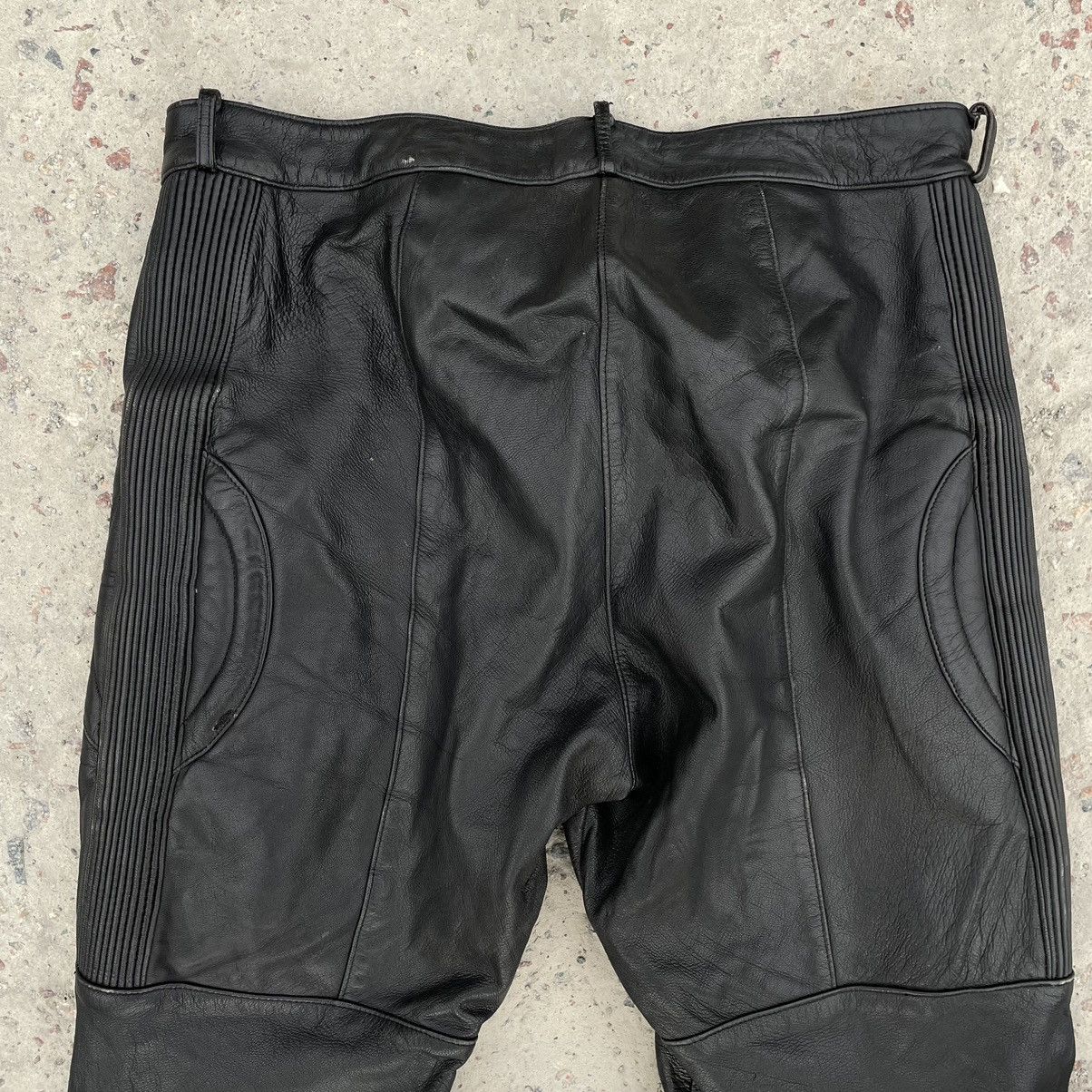 Vintage Vintage Moto Leather Pants 54 Y2K 90s USA Style Japan Size US 32 / EU 48 - 9 Thumbnail