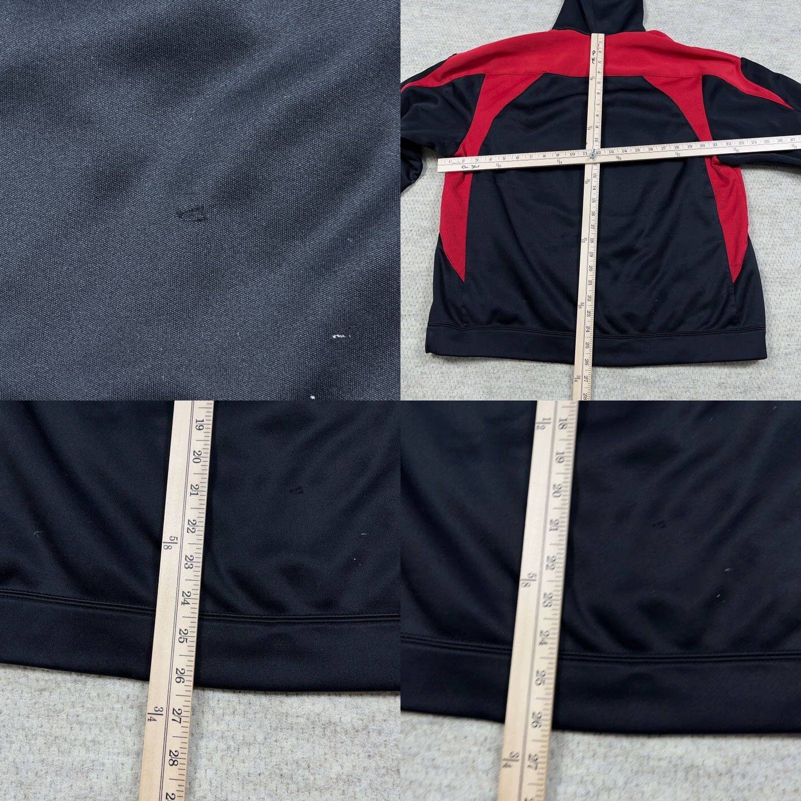 Nike VINTAGE Nike Hoodie Men Large Black Red Center Swoosh Y2K Performance Fit Dry Hoodie Size US L / EU 52-54 / 3 - 8 Thumbnail