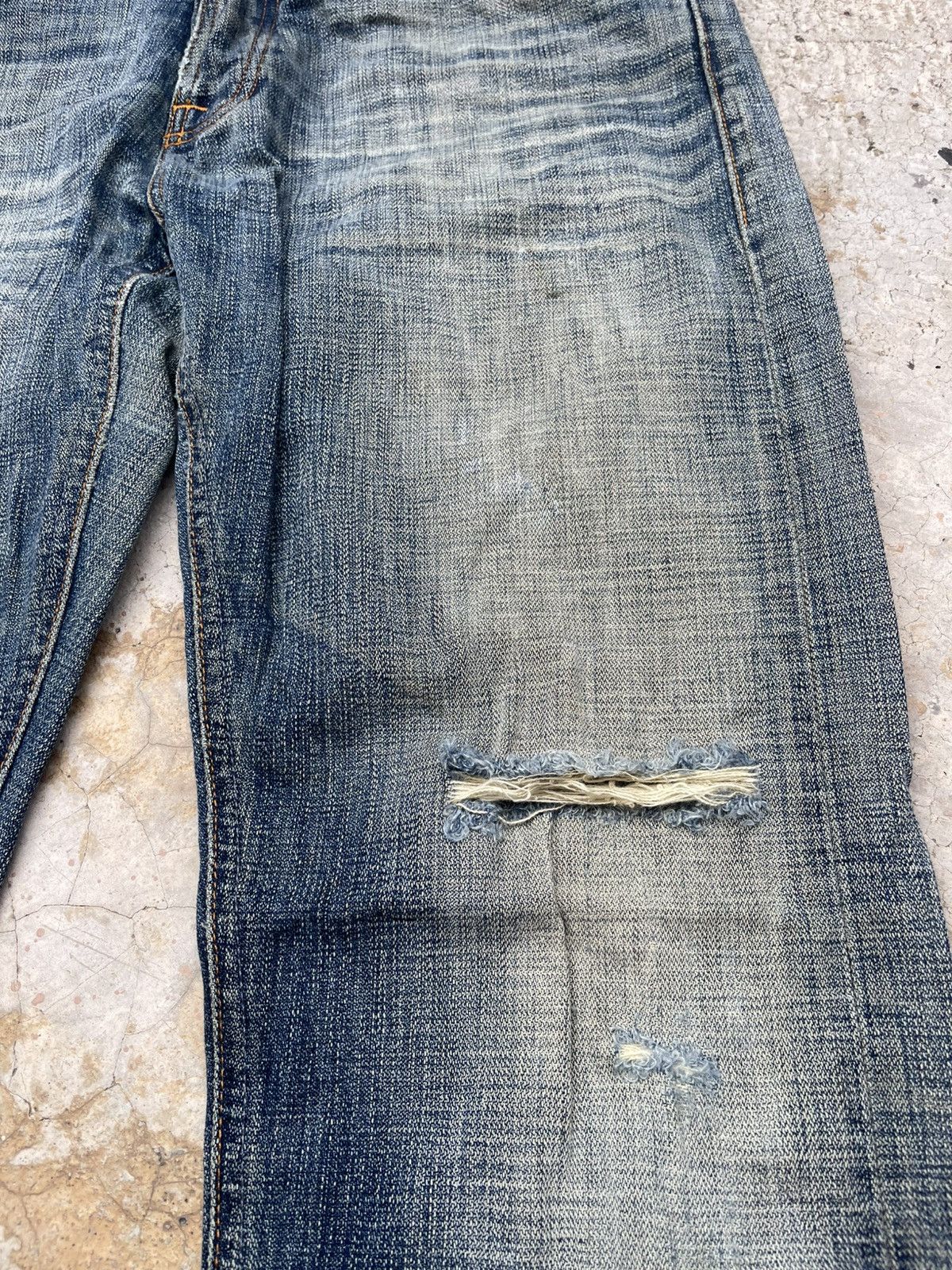 Nudie Jeans Nudie Jeans Co. Even Steven "Heaven Broken Blue" Distressed Size US 32 / EU 48 - 2 Thumbnail