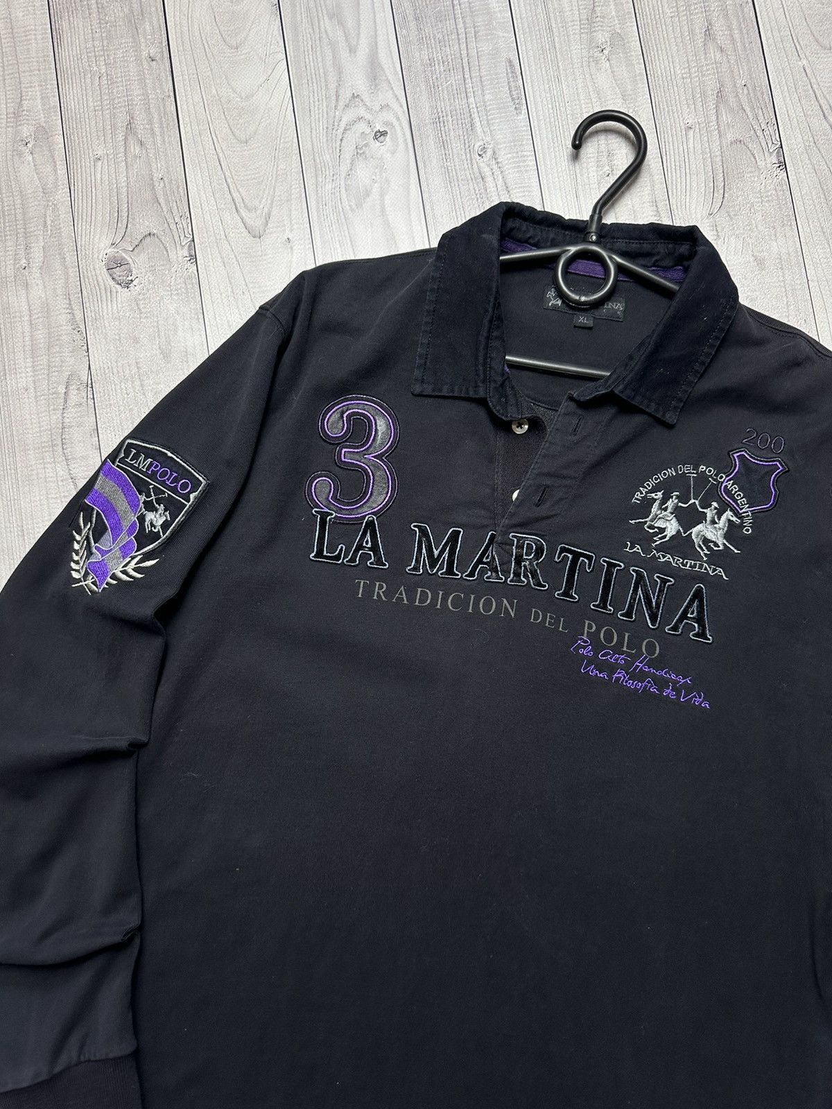 La Martina × Vintage Vintage L A Martina rugby jersey size XL big logo Size US XL / EU 56 / 4 - 2 Thumbnail