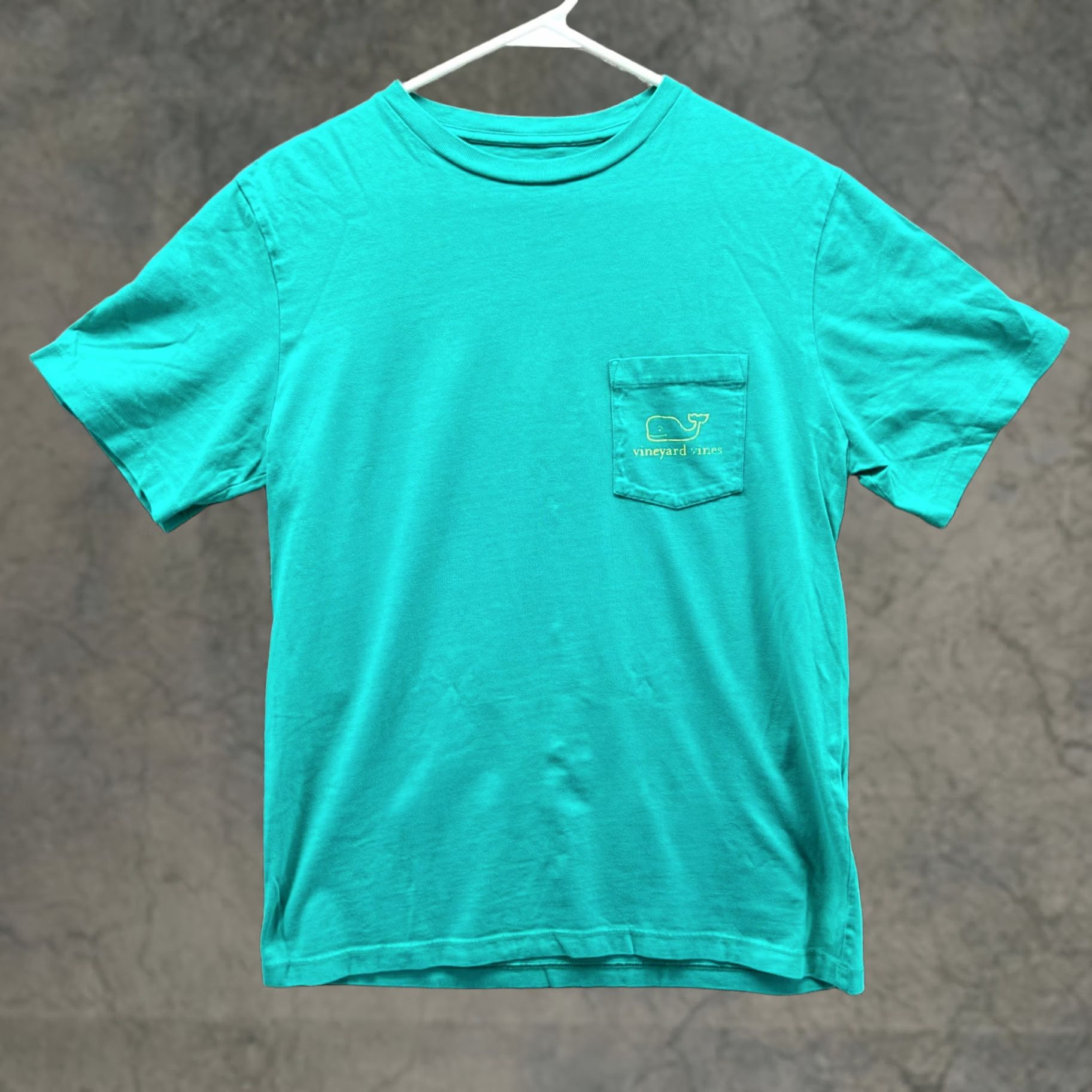Vineyard Vines Vineyard Vines Shirt Mens XS Teal Blue Crewneck Pocket Whale Cotton Extra Small Size US XS / EU 42 / 0 - 1 Thumbnail
