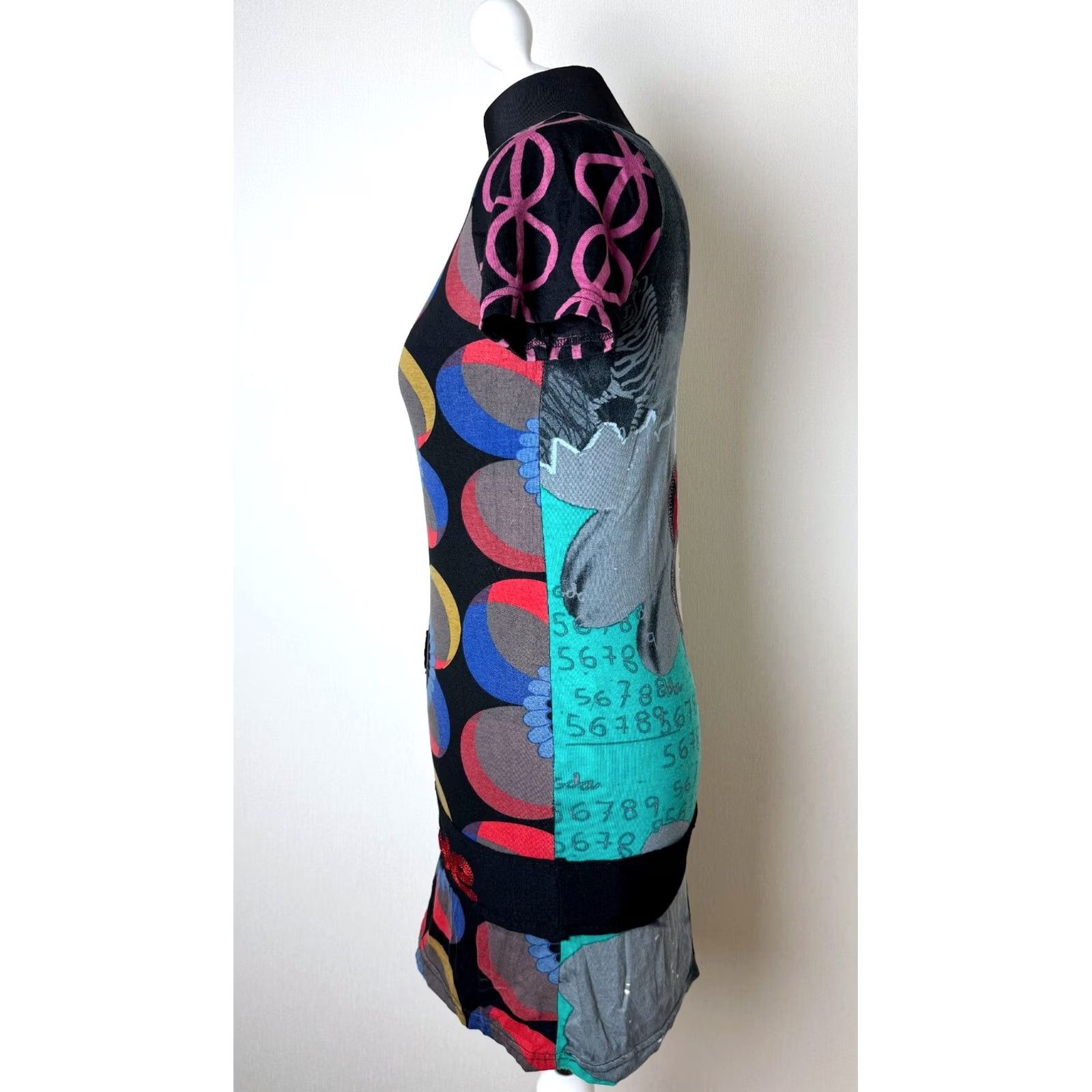 Desigual Desigual Shirt Tunic L Multicoloured Womens Short Sleeve Tunic Length L Size L / US 10 / IT 46 - 4 Thumbnail