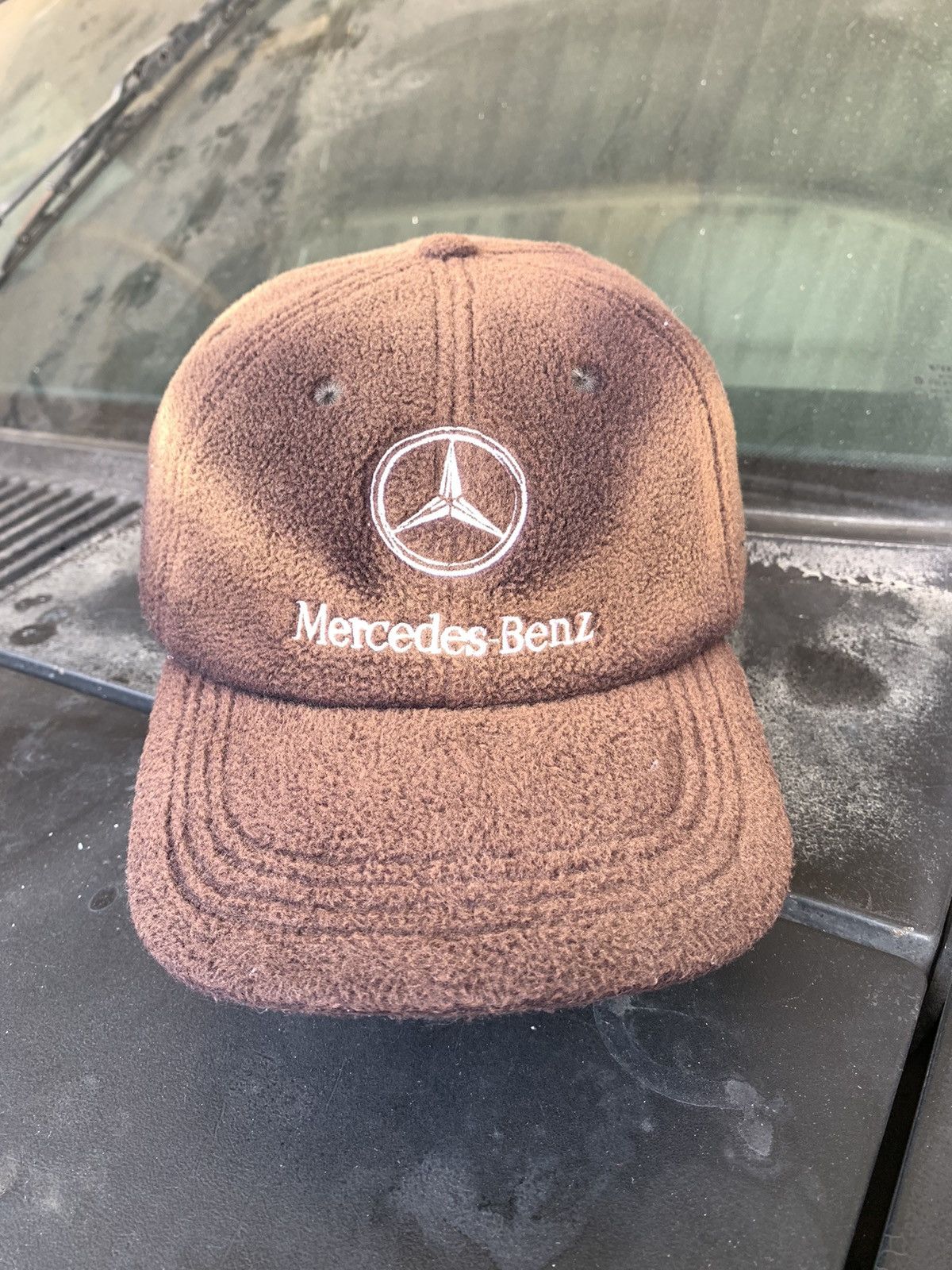 image of Vintage Mercedes Benz Hat in Brown, Men's