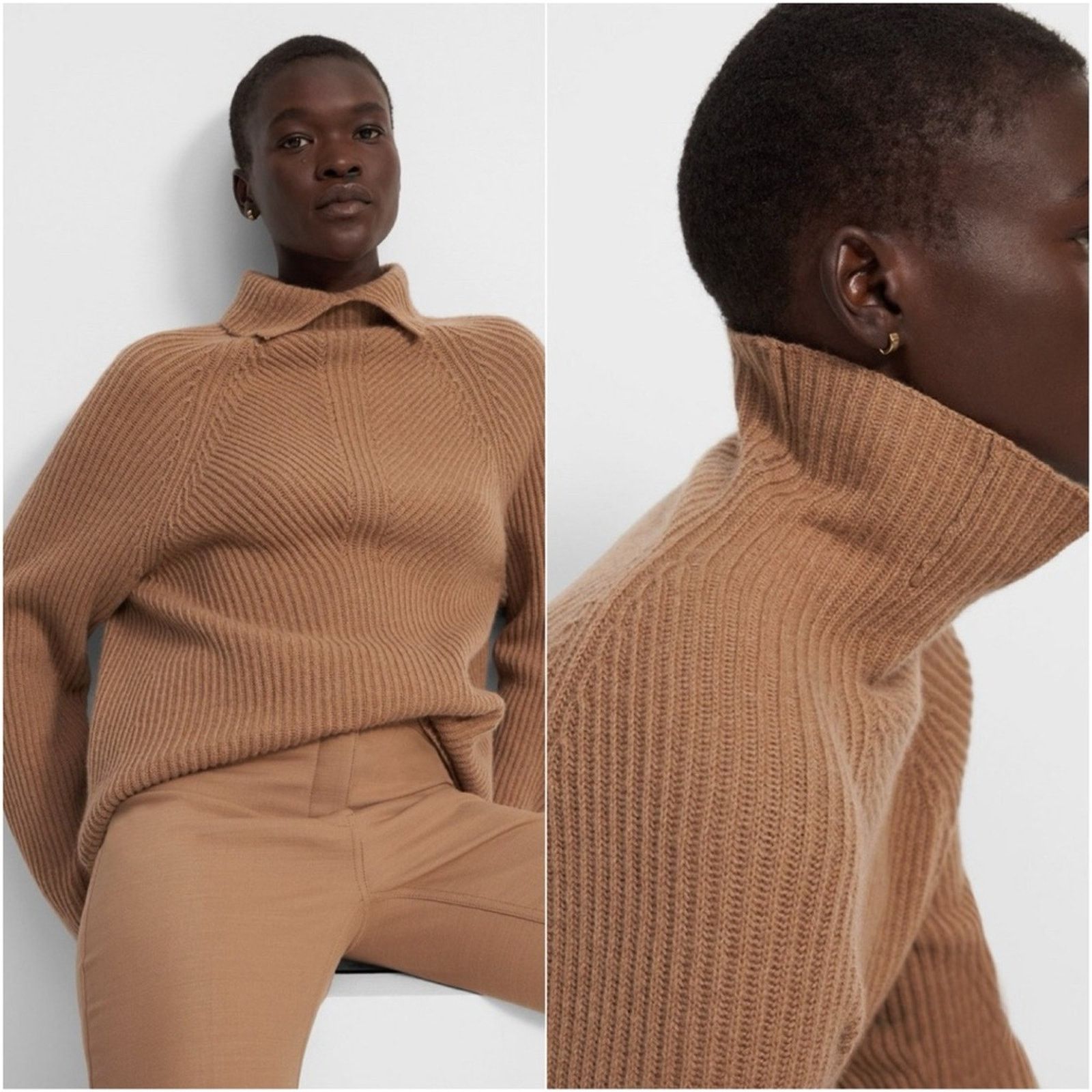 Theory Theory Turtleneck Sweater Cashmere Pullover Knit Raglan Size S / US 4 / IT 40 - 1 Thumbnail