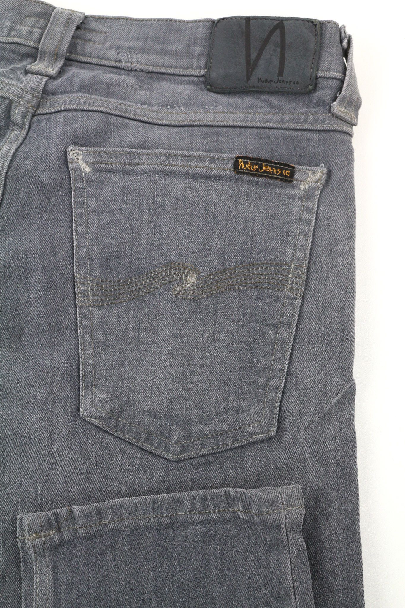Nudie Jeans TIGHT LONG JOHN W31/L34 Organic Charcoal Logo Fit 80683 Size US 31 - 5 Thumbnail